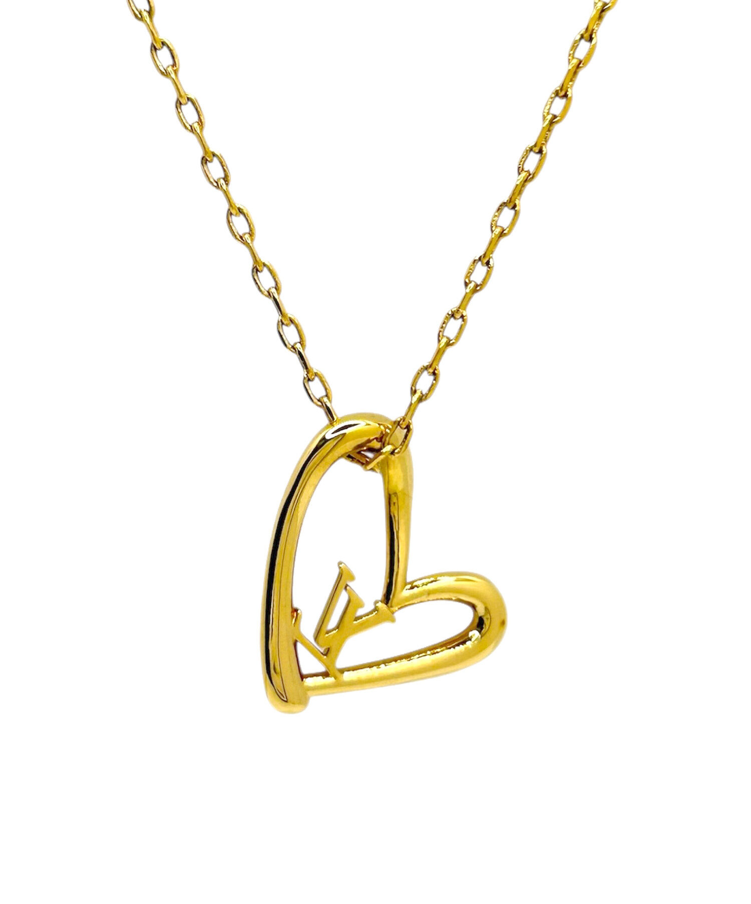 Louis Vuitton ゴールド モチーフネックレス 中古・古着通販】LOUIS VUITTON (ルイ ヴィトン) コリエ・ハート