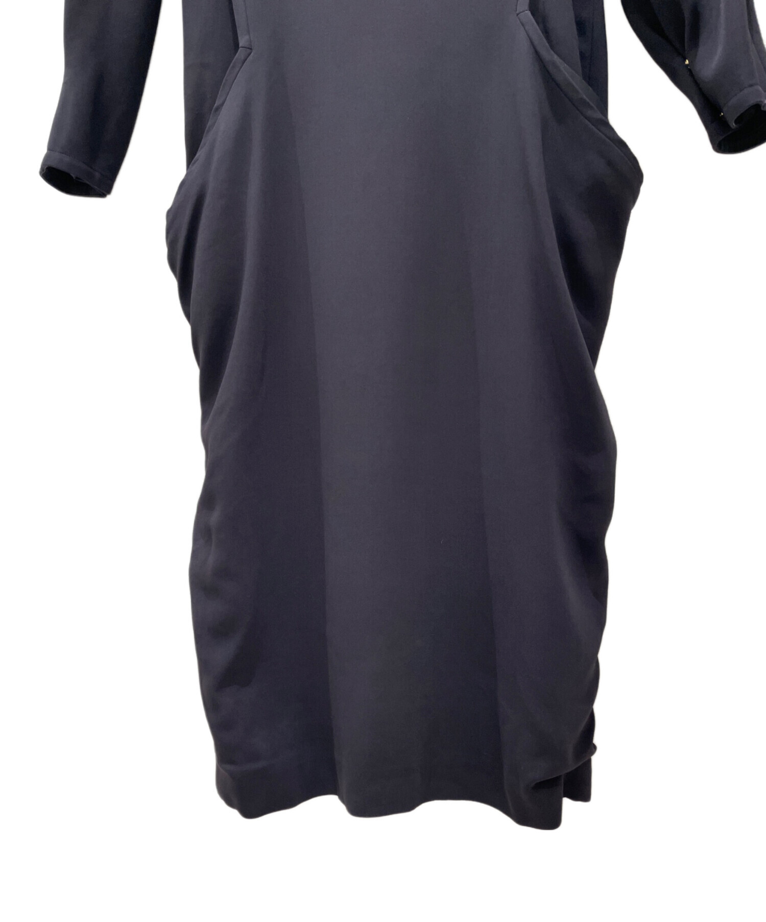 中古・古着通販】CYCLAS (シクラス) 長袖ロングワンピース ネイビー