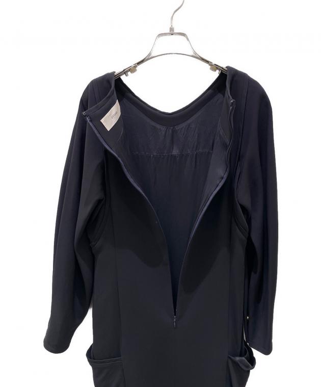 美品　CYCLAS シクラス　ワンピース36 中古・古着通販】CYCLAS (シクラス) 長袖ロングワンピース ネイビー