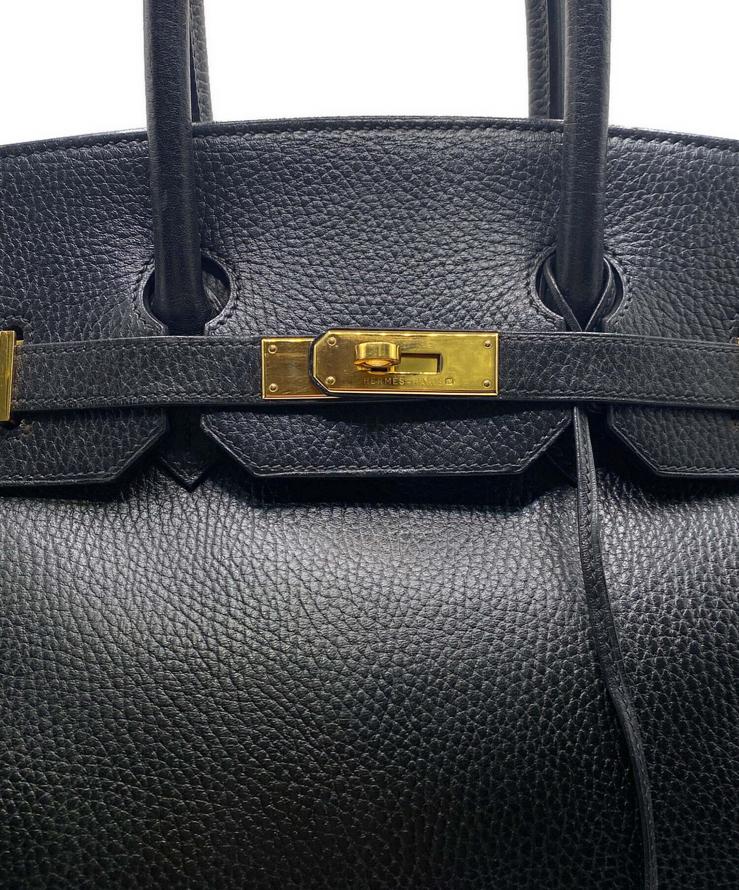 中古・古着通販】HERMES (エルメス) バーキン35 ブラック×ゴールド 