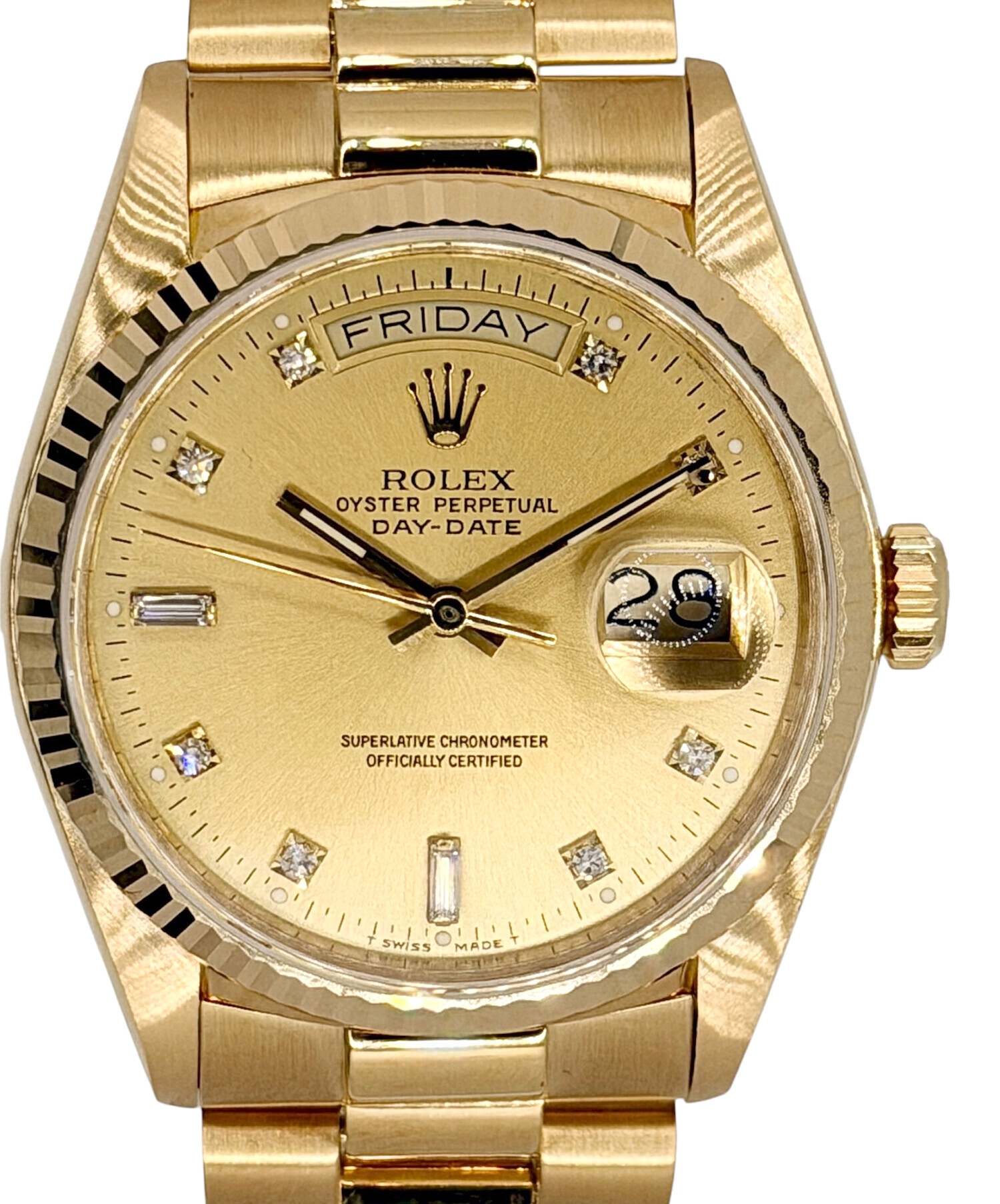 中古・古着通販】ROLEX (ロレックス) デイデイト10Pダイヤ Ref.18038A