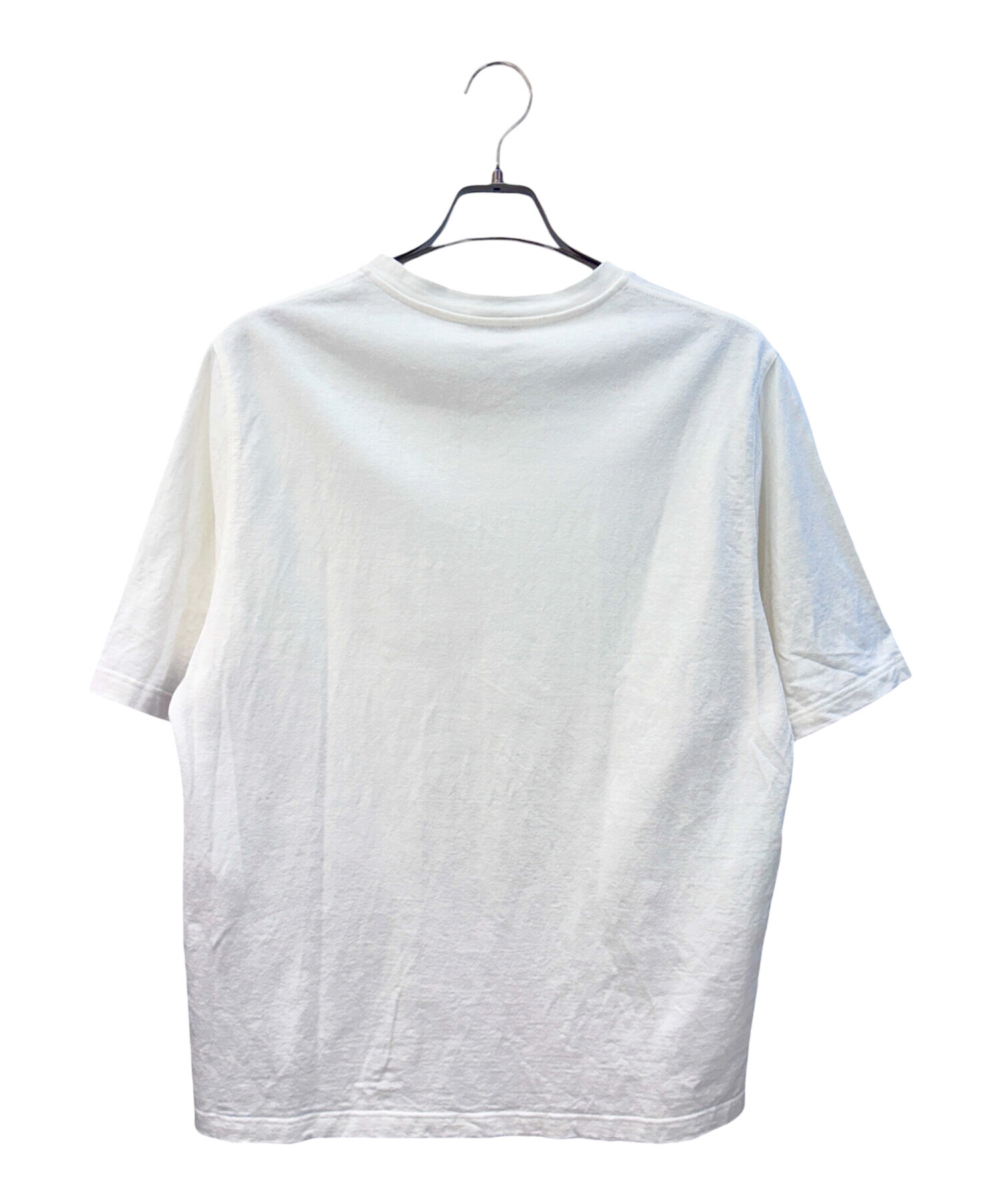 中古・古着通販】HERMES (エルメス) フラワー刺繍Tシャツ ホワイト