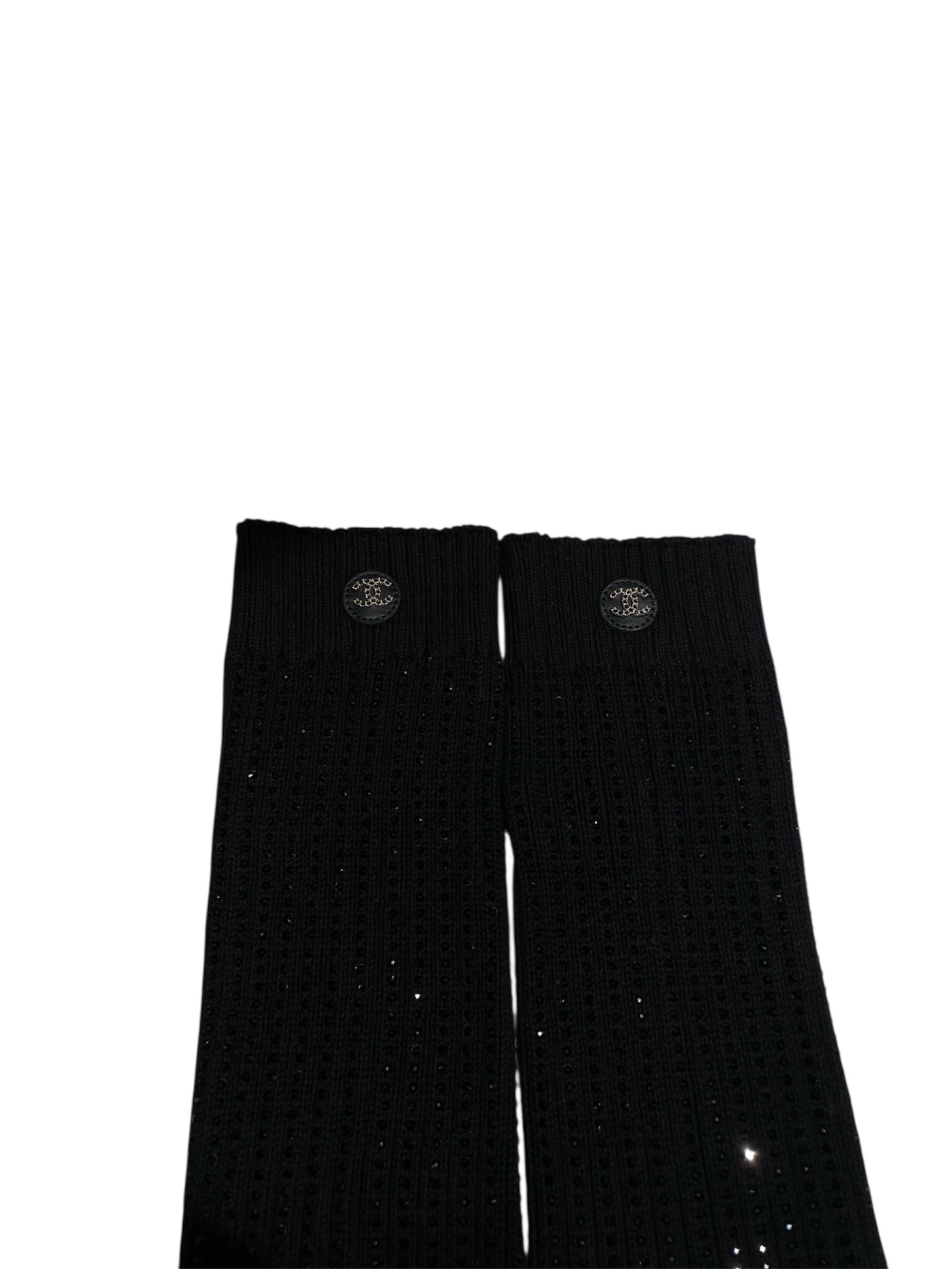 新品未使用　シャネル　レッグウォーマー 中古・古着通販】CHANEL (シャネル) ココマークラインストーンレッグ