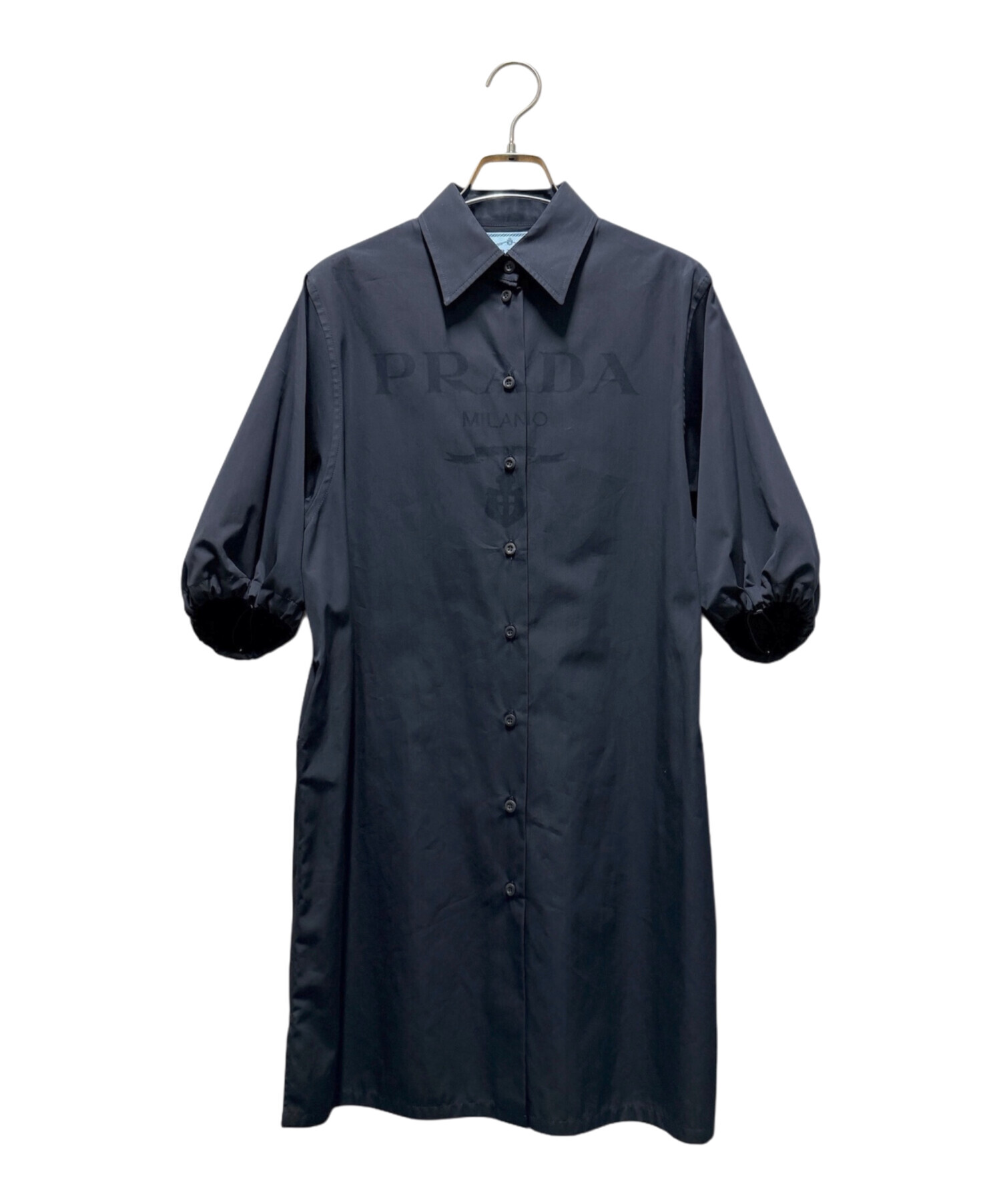 プラダ ワンピース　半袖　Mサイズ　黒 プラダ ワンピース 半袖 Mサイズ 黒 ブラック（黒）系 PRADA(プラダ