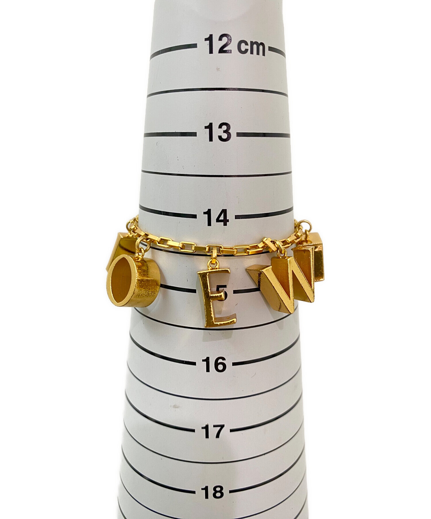 中古・古着通販】LOEWE (ロエベ) ロゴチャームブレスレット ゴールド