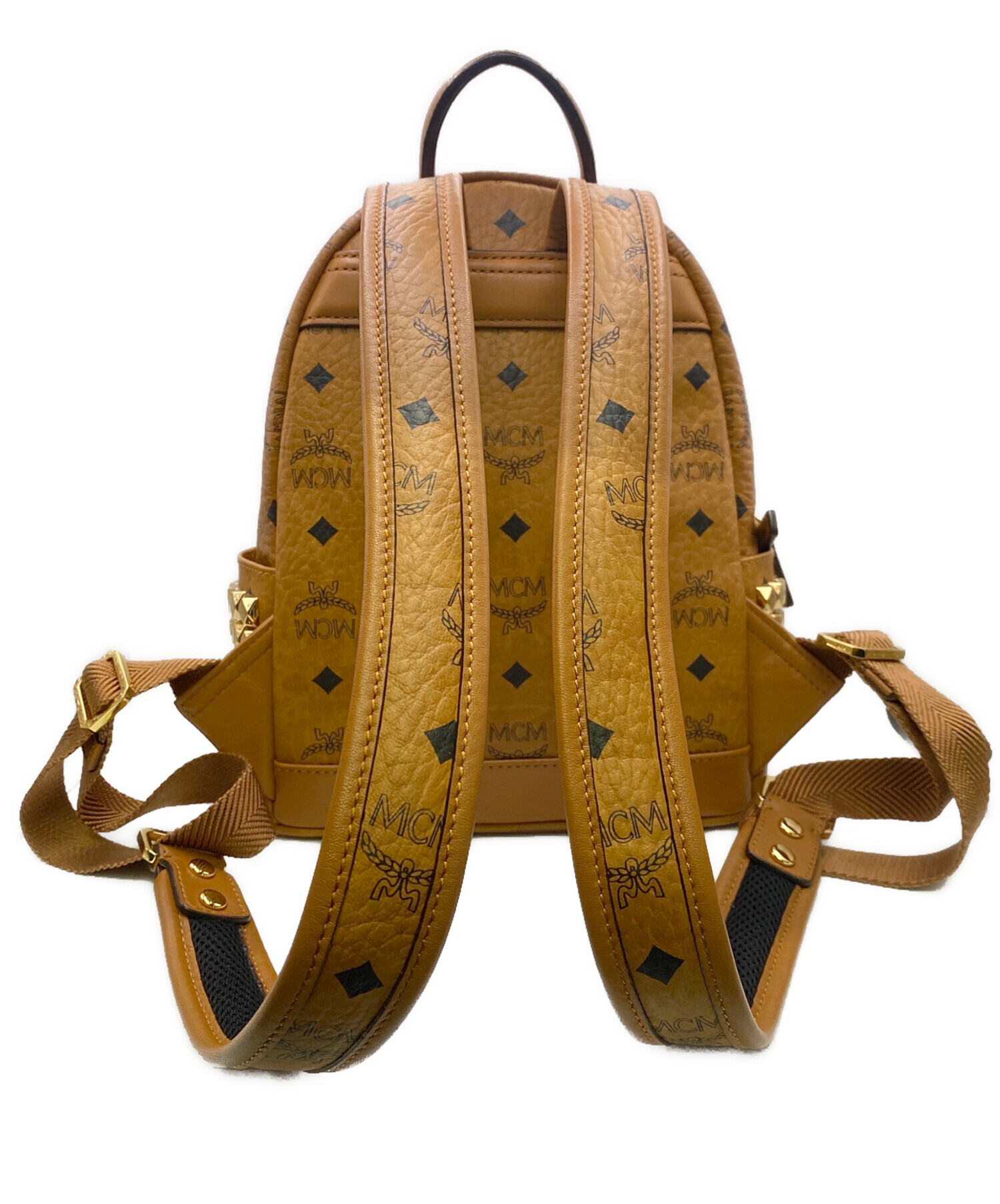 MCM スタッズ バックパック コニャック コニャックの通販 ／ リュック