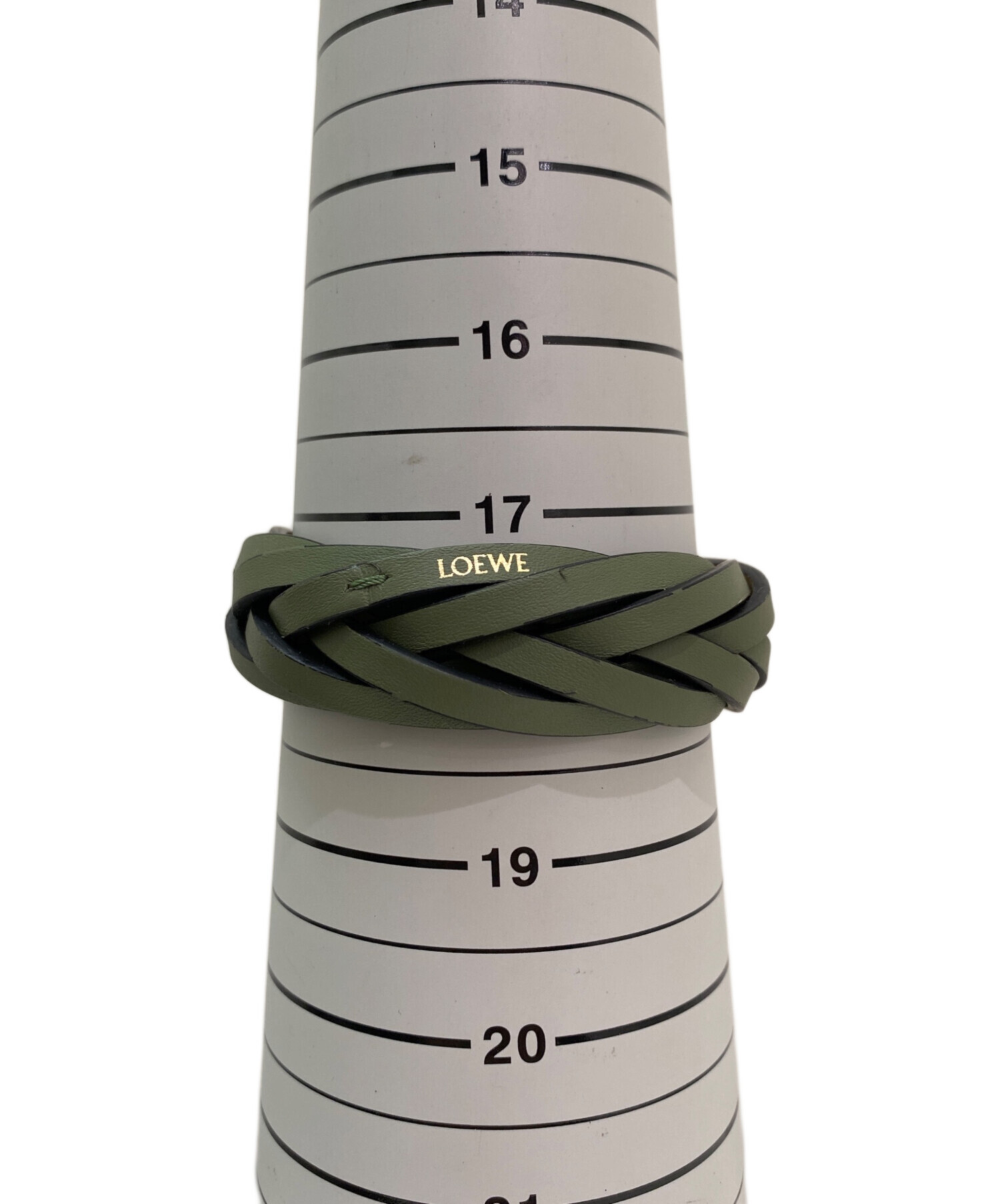 中古・古着通販】LOEWE (ロエベ) ブレイデッドバングル グリーン