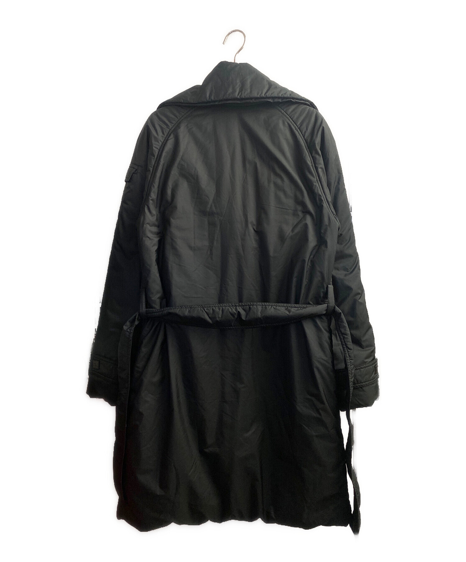 中古・古着通販】CHANEL (シャネル) 中綿ベルテッドコート ブラック