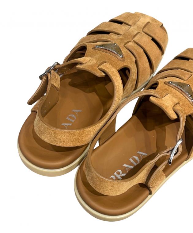 中古・古着通販】PRADA (プラダ) スエードフィッシャーマンサンダル