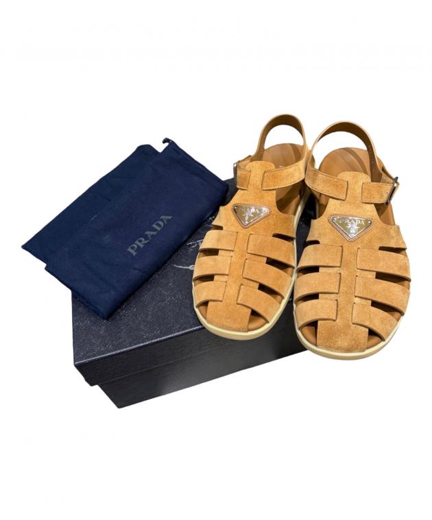 中古・古着通販】PRADA (プラダ) スエードフィッシャーマンサンダル