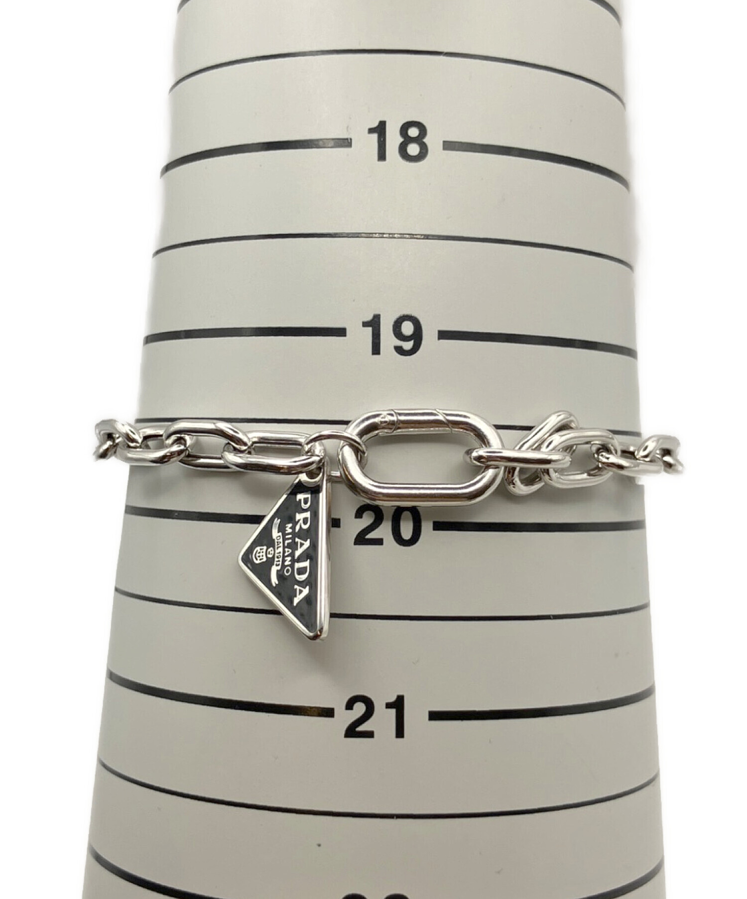 中古・古着通販】PRADA (プラダ) トライアングルロゴブレスレット