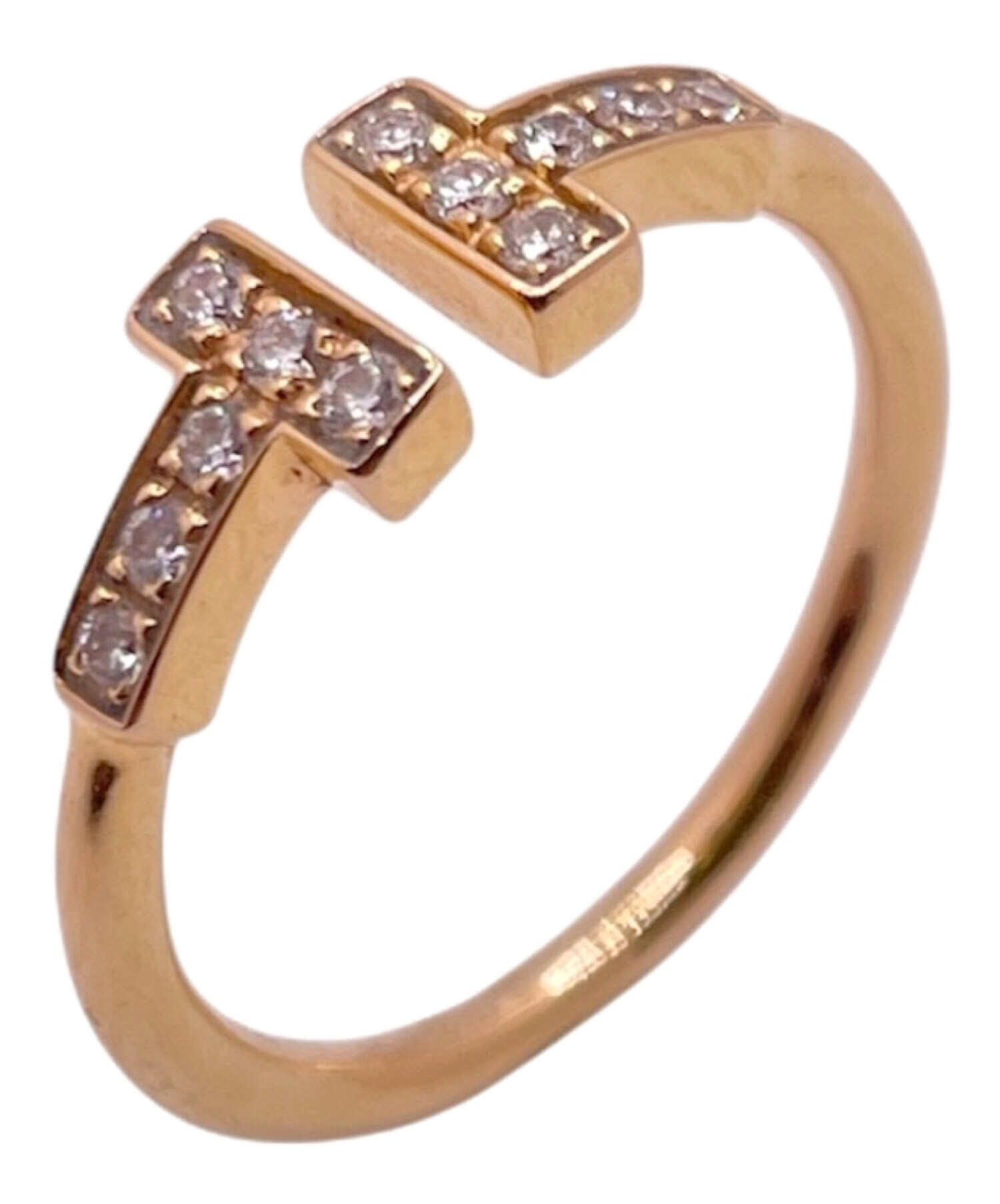 Tiffany & Co. ティファニーTダイヤモンドワイヤーリング　7号 中古・古着通販】TIFFANY & Co. (ティファニー) Tワイヤーダイヤリング