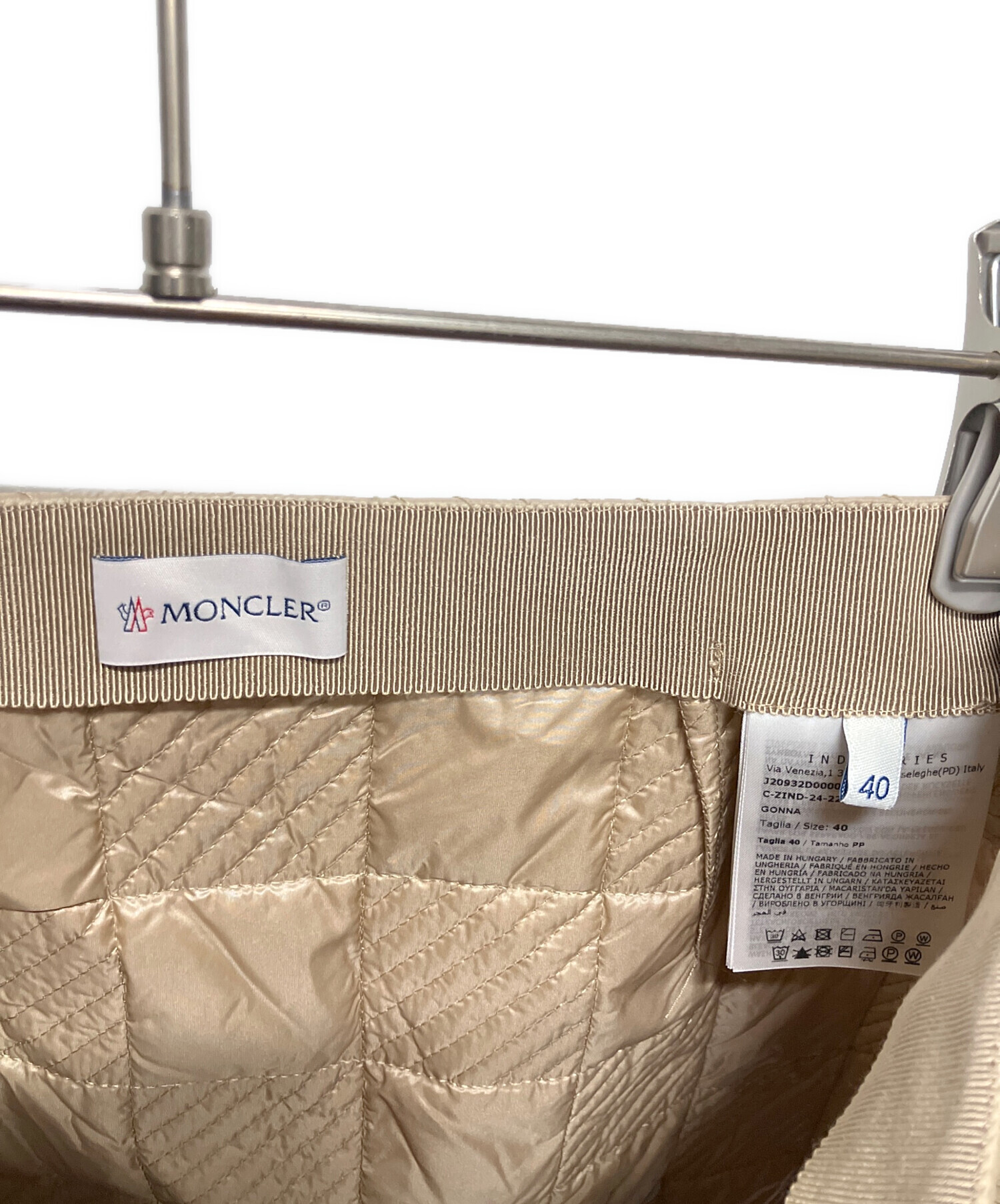 中古・古着通販】MONCLER (モンクレール) GONNA/キルティングミニ