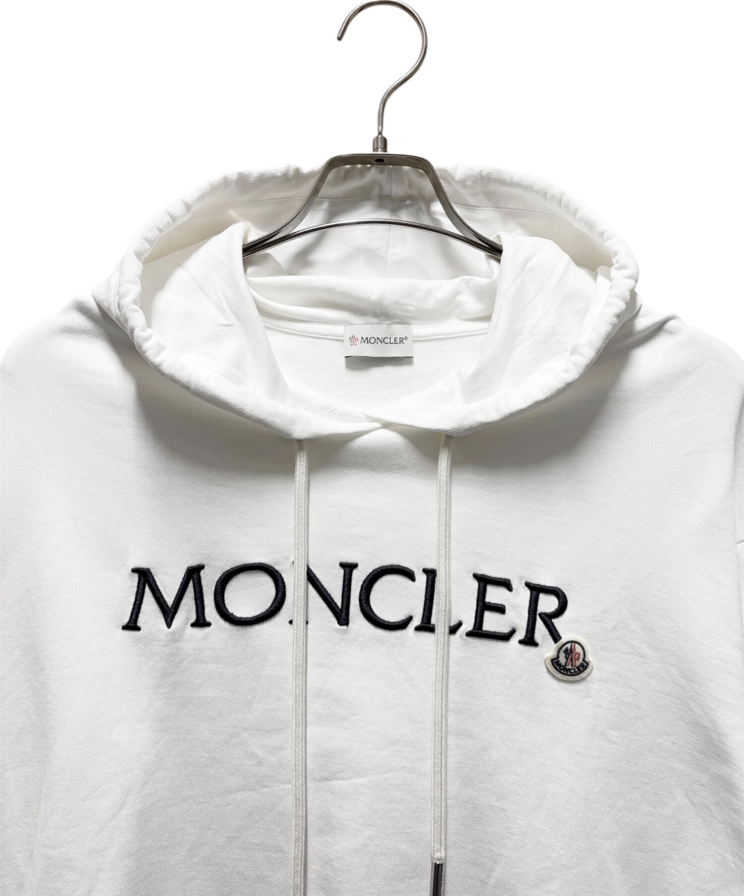 中古・古着通販】MONCLER (モンクレール) ロゴパーカー ホワイト