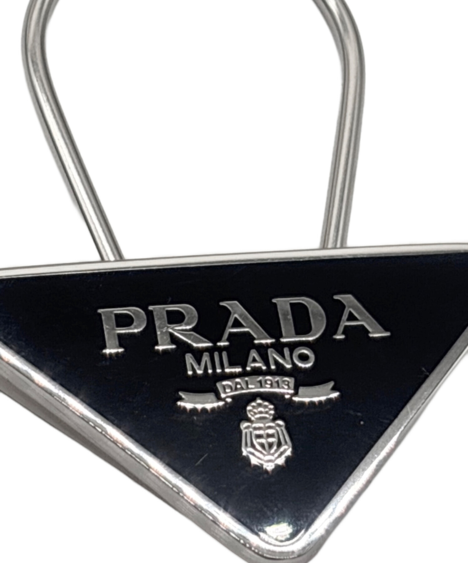 中古・古着通販】PRADA (プラダ) トライアングルロゴキーリング