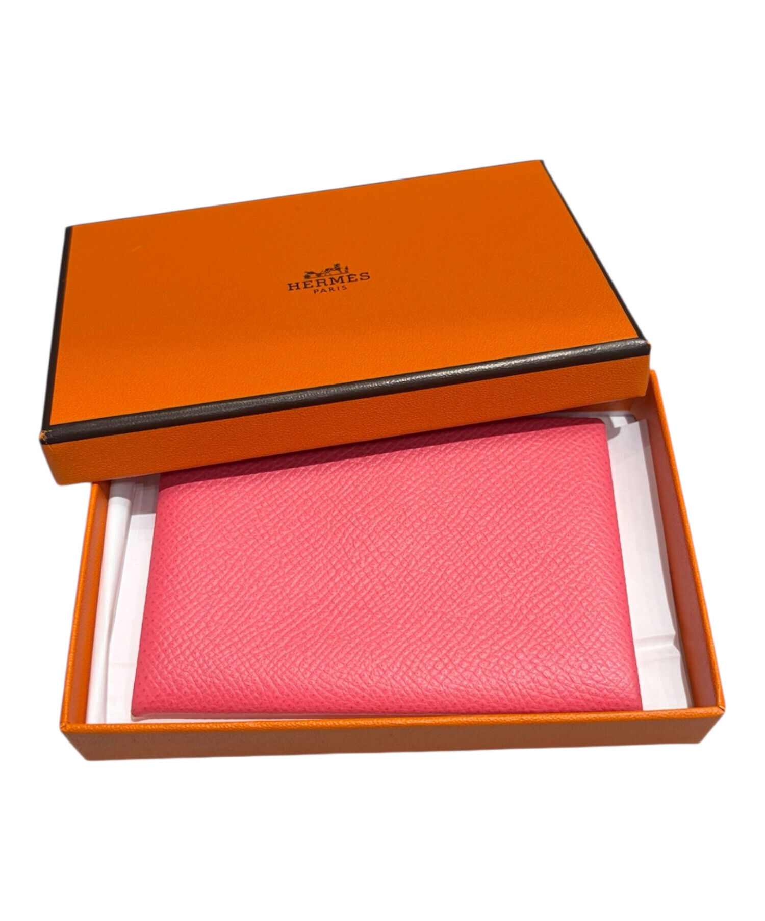 中古・古着通販】HERMES (エルメス) カルヴィ/カードケース ピンク