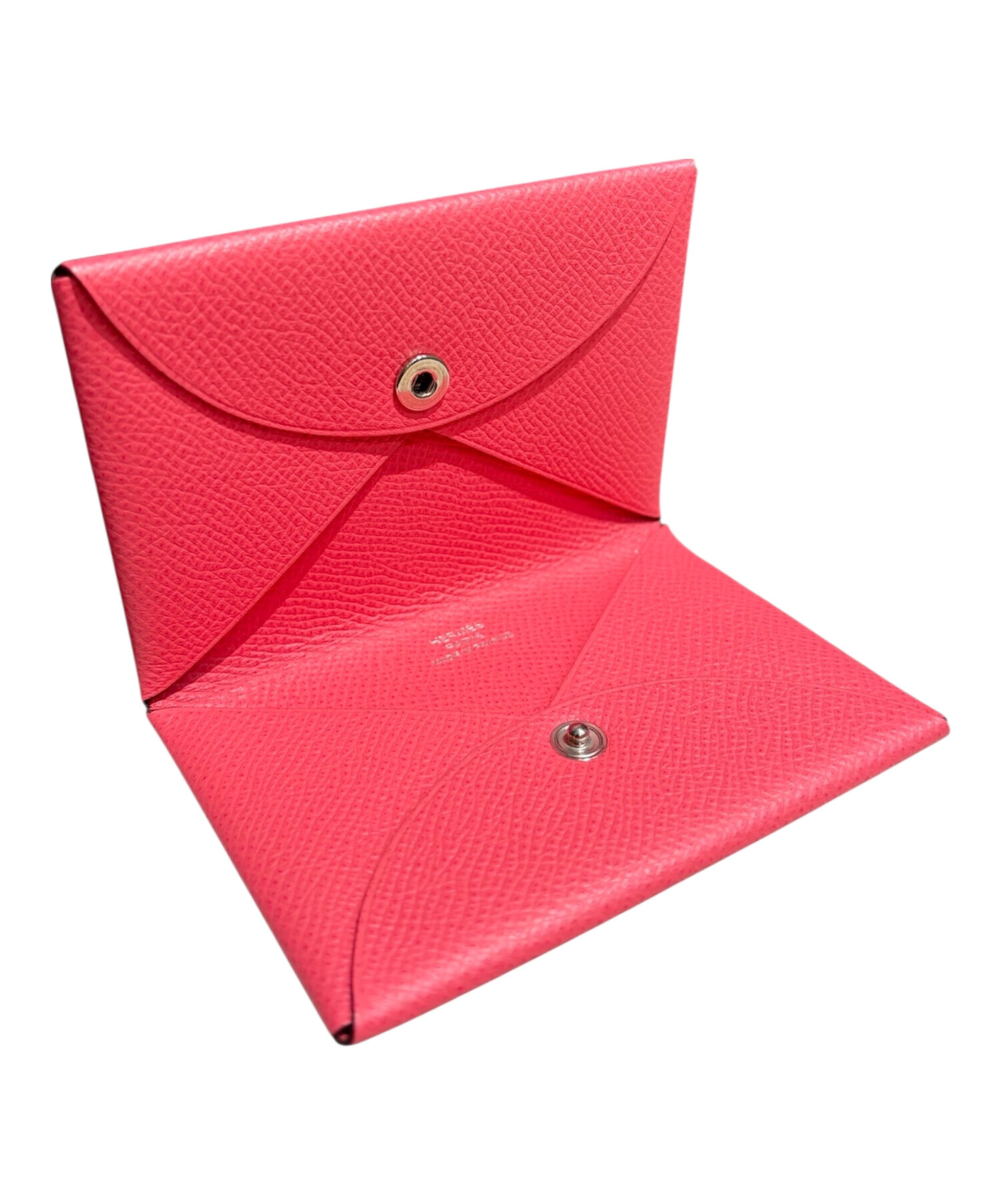 エルメス　ガルヴィ　名刺入れ　ピンク 中古・古着通販】HERMES (エルメス) カルヴィ/カードケース ピンク
