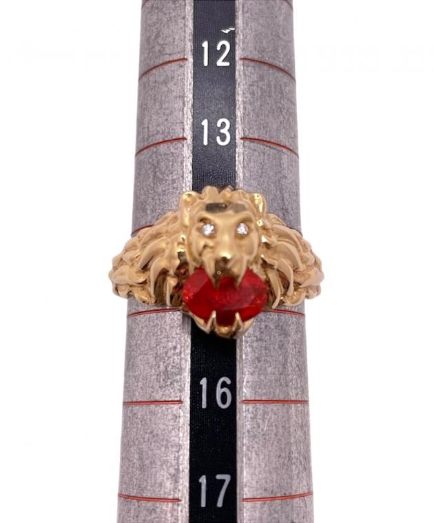 中古・古着通販】GUCCI (グッチ) ライオンヘッドリング サイズ:15号