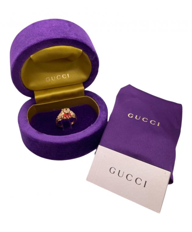 中古・古着通販】GUCCI (グッチ) ライオンヘッドリング サイズ:15号
