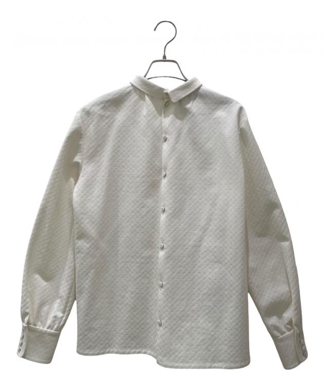 中古・古着通販】GUCCI (グッチ) 長袖リボンブラウス ホワイト サイズ 