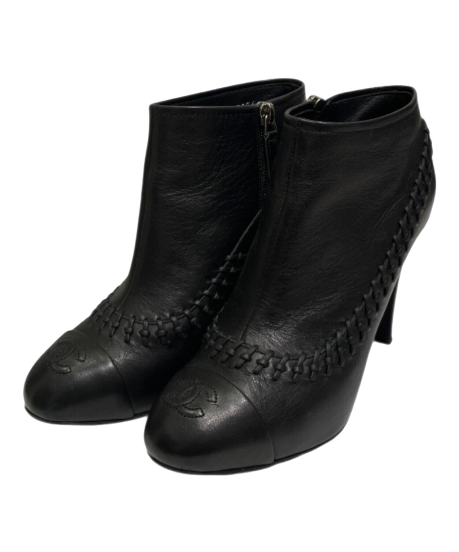 CHANEL シャネル ブーツ レディース 【古着】【中古】 中古・古着通販】CHANEL (シャネル) ココマークショートブーツ