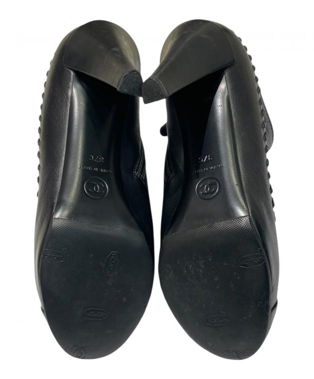 中古・古着通販】CHANEL (シャネル) ココマークショートブーツ