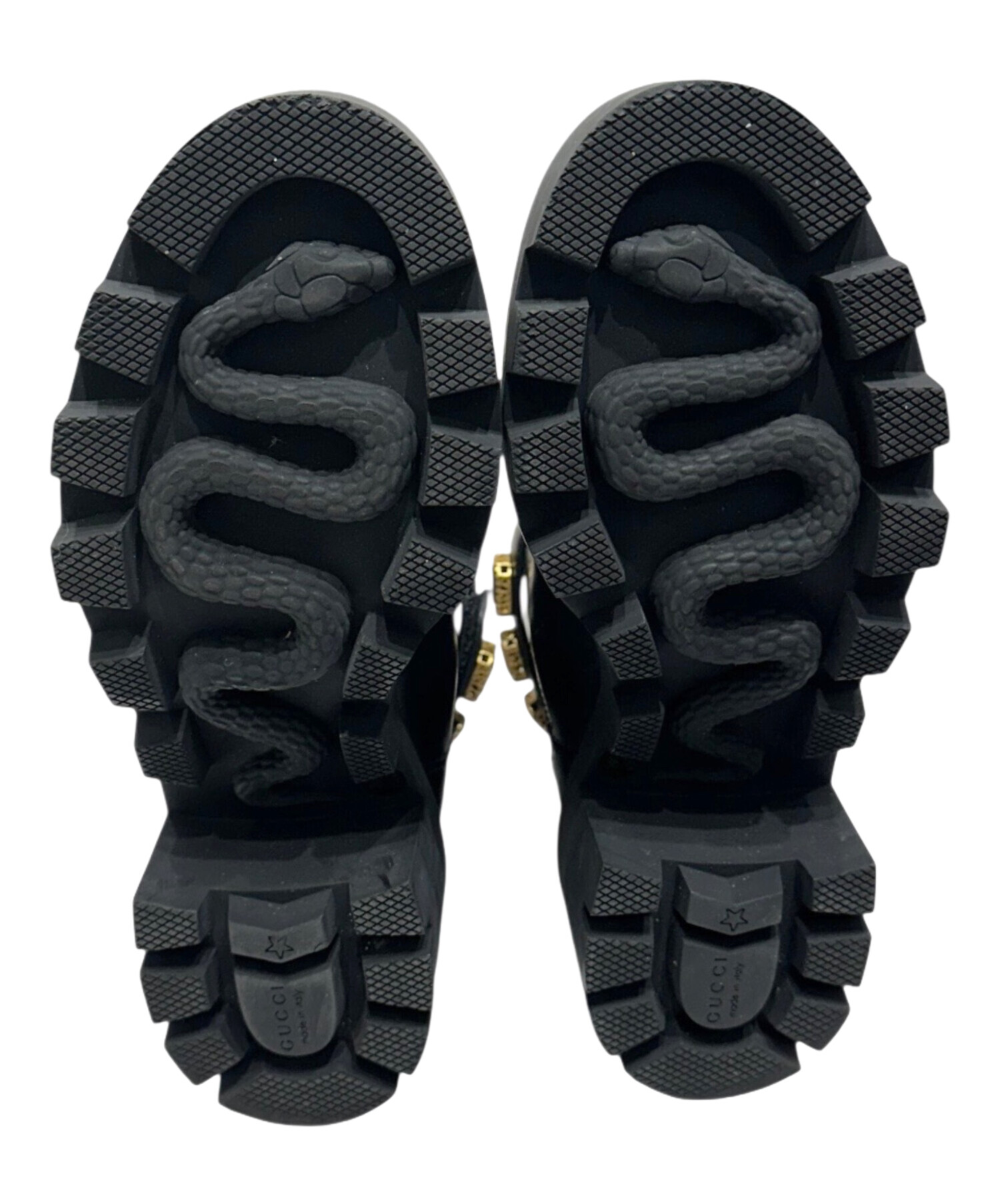 中古・古着通販】GUCCI (グッチ) Gucci Ankle Boot With Belt/GGマー