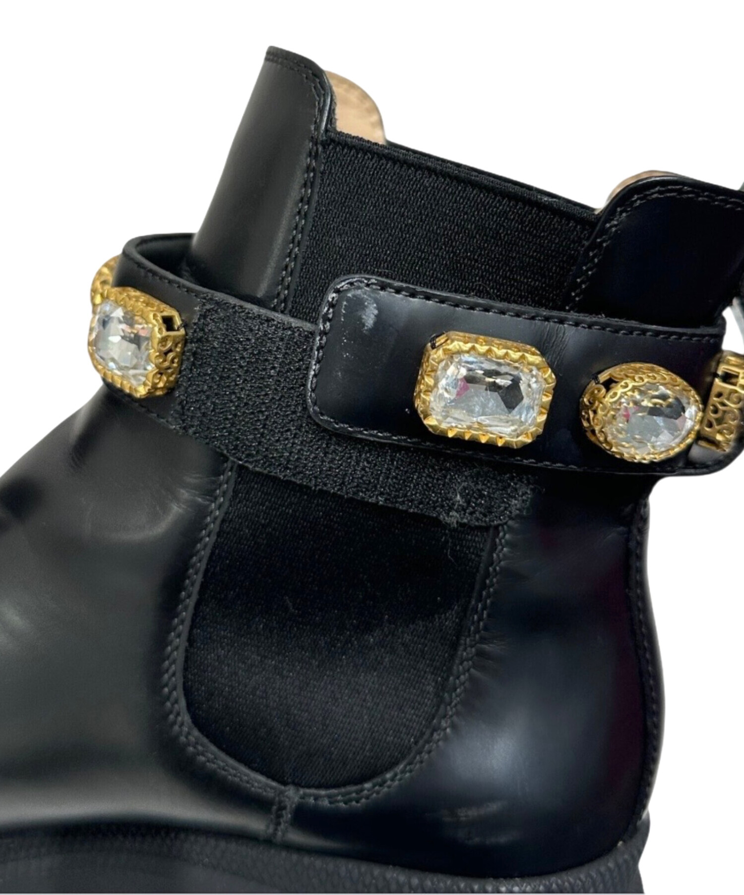 中古・古着通販】GUCCI (グッチ) Gucci Ankle Boot With Belt/GGマー 中古・古着通販】GUCCI (グッチ) Gucci Ankle Boot With Belt/GGマー