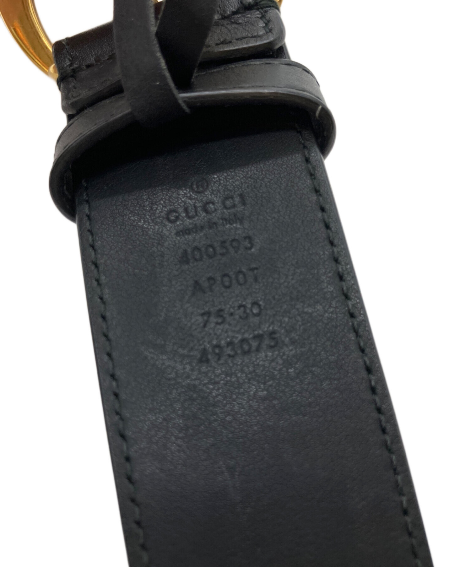 最終値下げ　正規品GUCCI ブラックレザーベルト ダブルGバックル ダブルG シャイニーバックル ワイド ベルト ・ブラック レザー | GUCCI公式