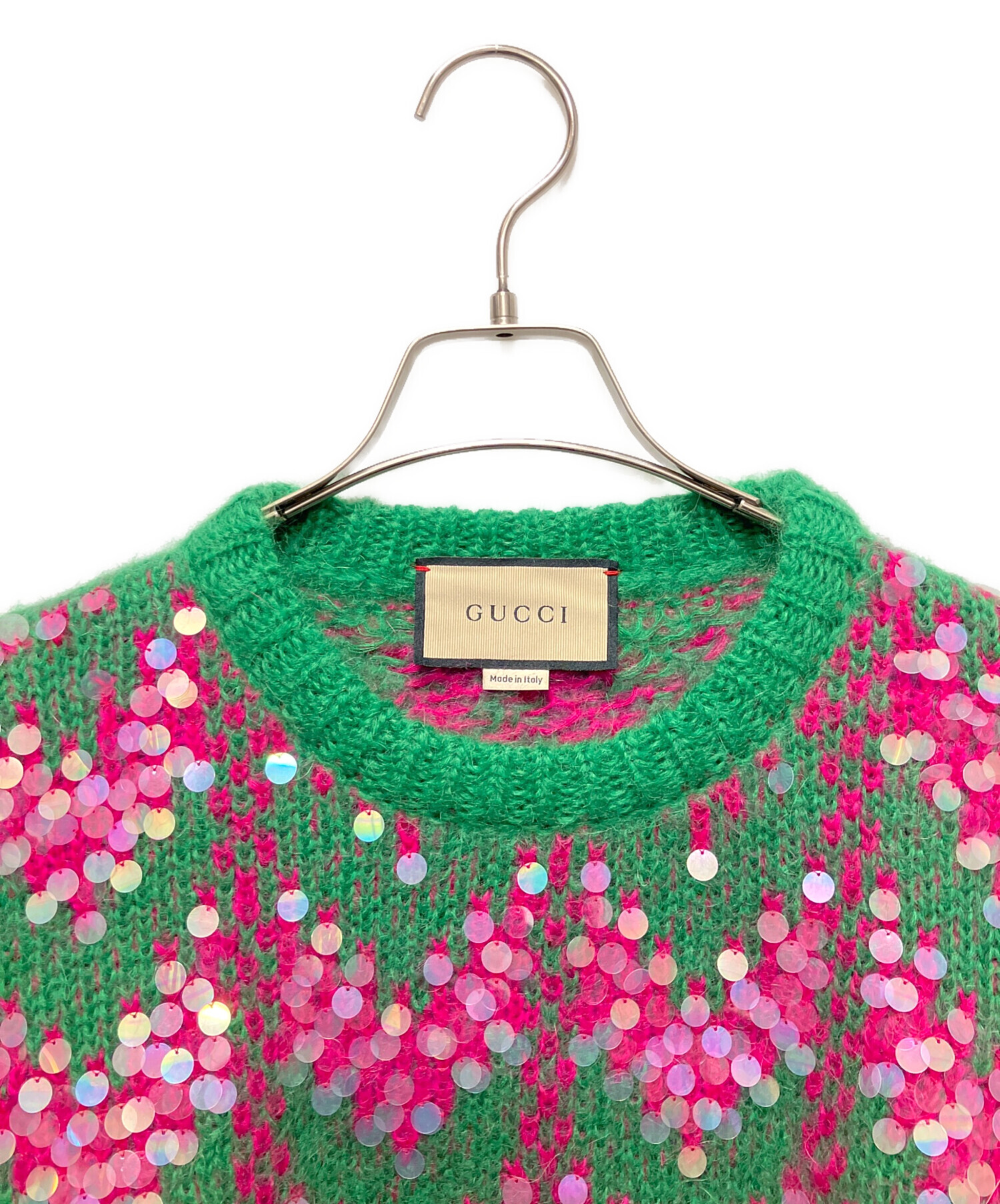 中古・古着通販】GUCCI (グッチ) Sequin-Embellished Knit Sweater