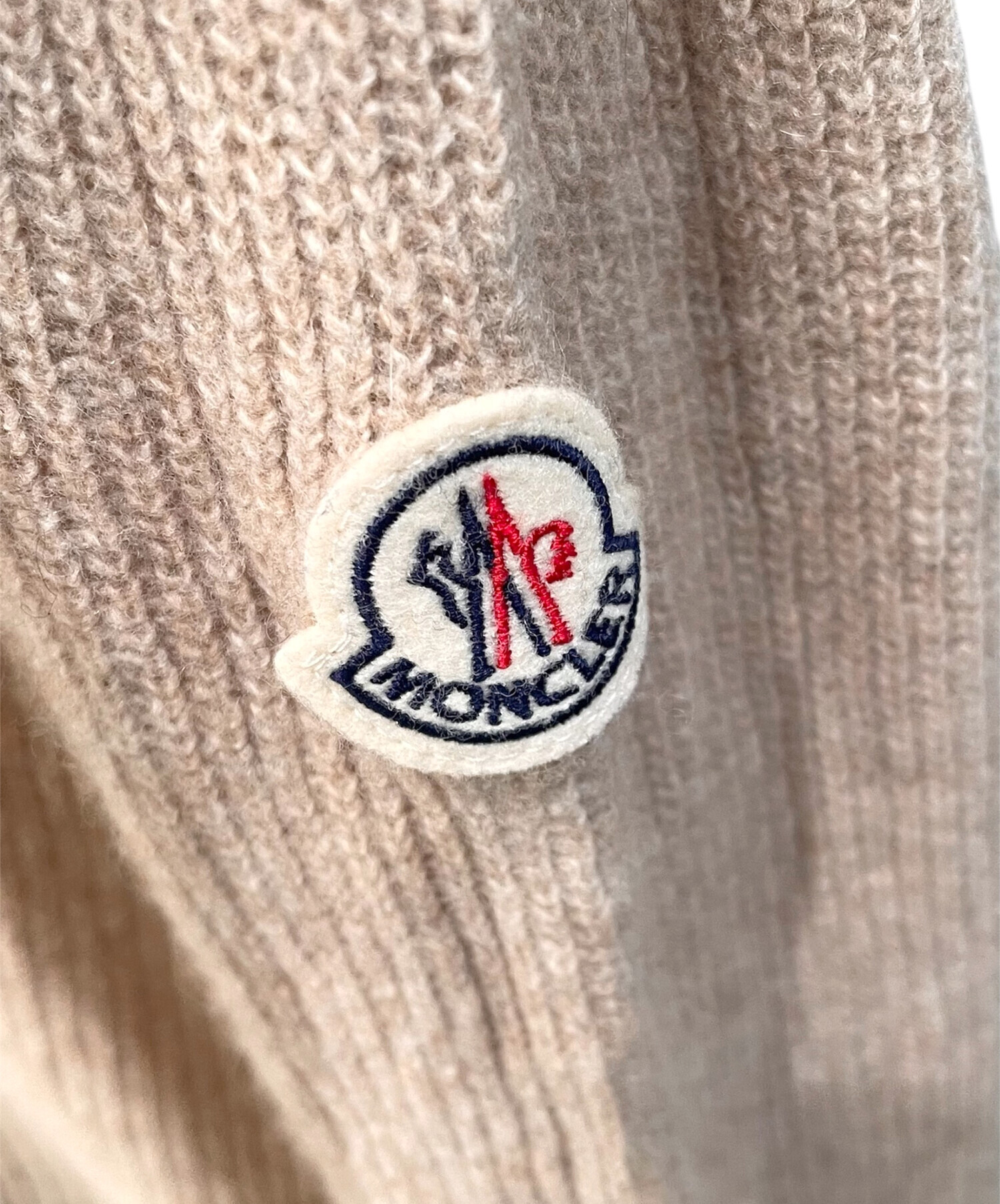 中古・古着通販】MONCLER (モンクレール) ロゴワッペン付き カシミヤ混