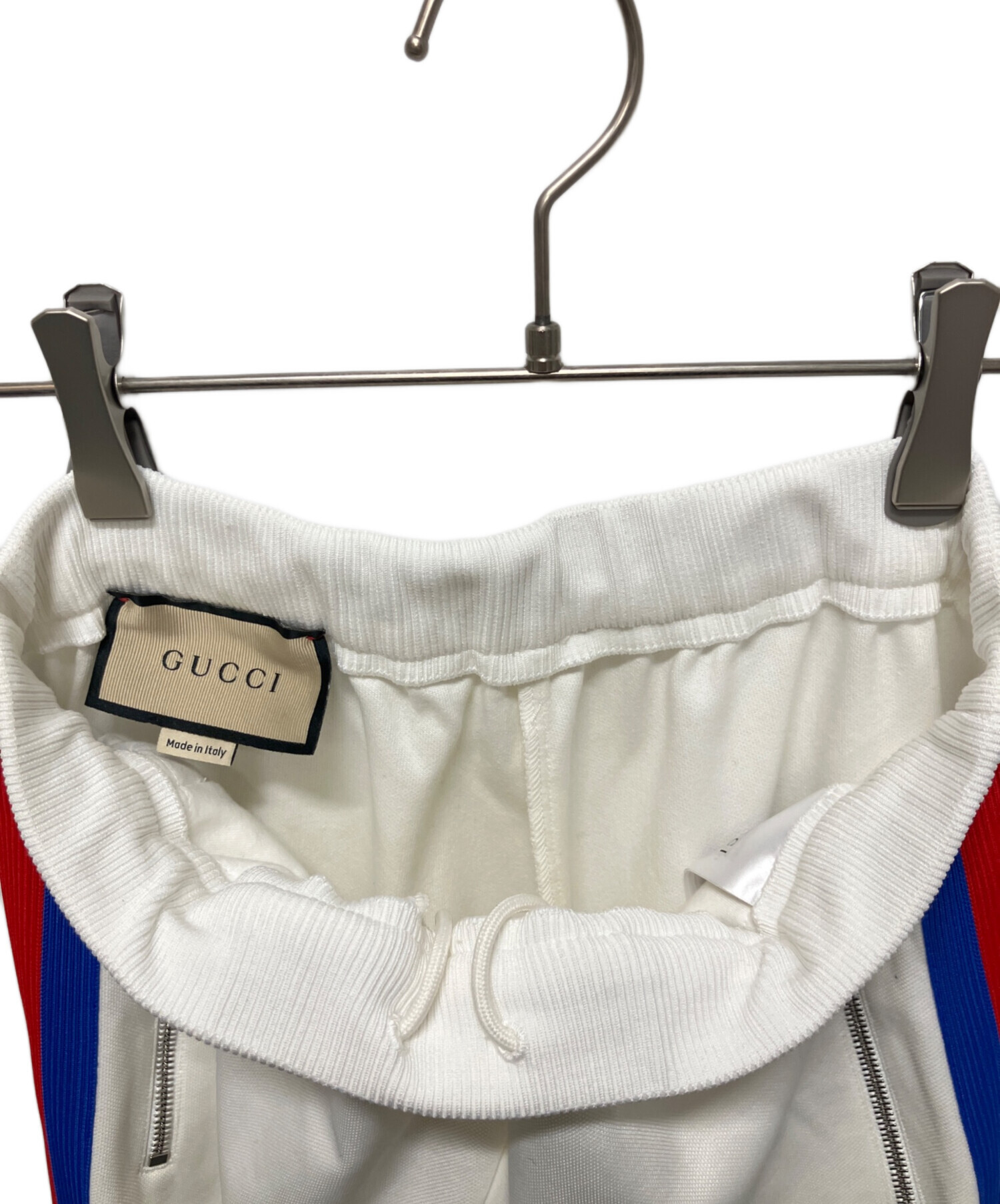 GUCCI サテン ラインパンツ 白虎 刺繍 ミケーレ GUCCI サテン ラインパンツ 白虎 刺繍 ミケーレ