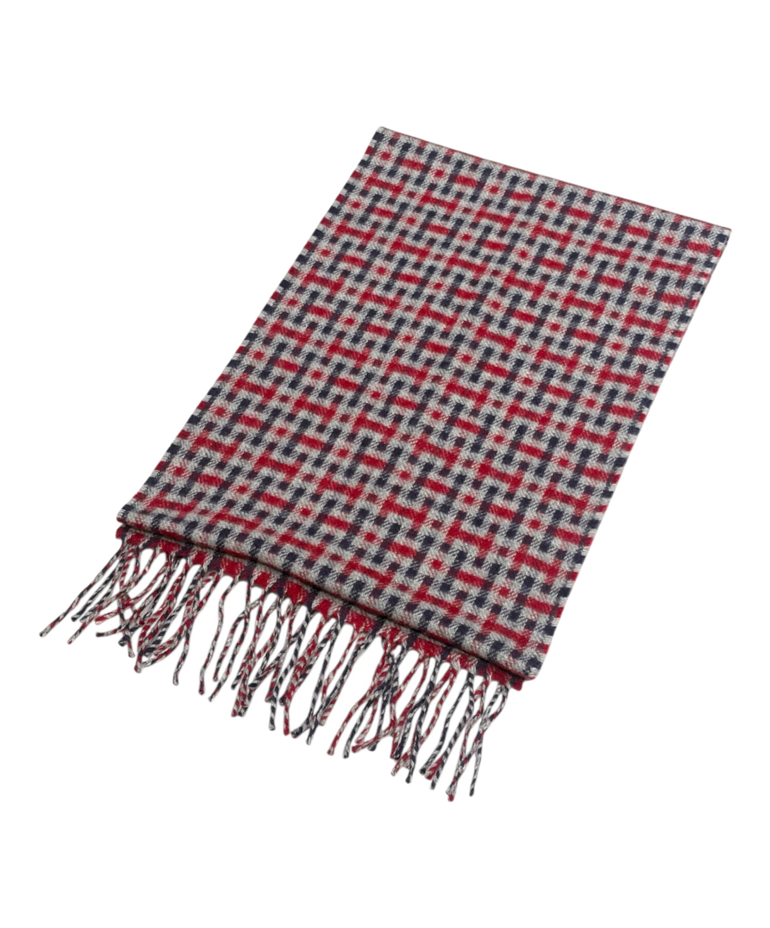 中古・古着通販】HERMES (エルメス) Hロゴカシミヤストール レッド