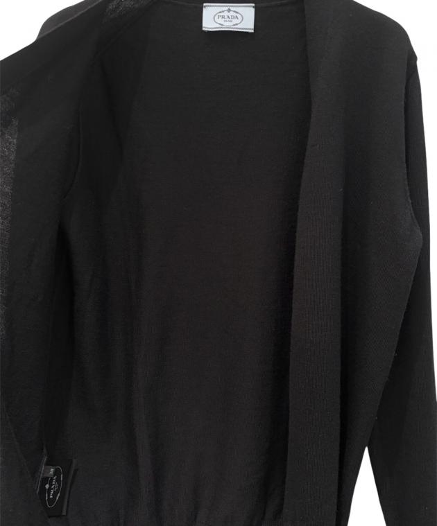 中古・古着通販】PRADA (プラダ) ニットカーディガン ブラック サイズ