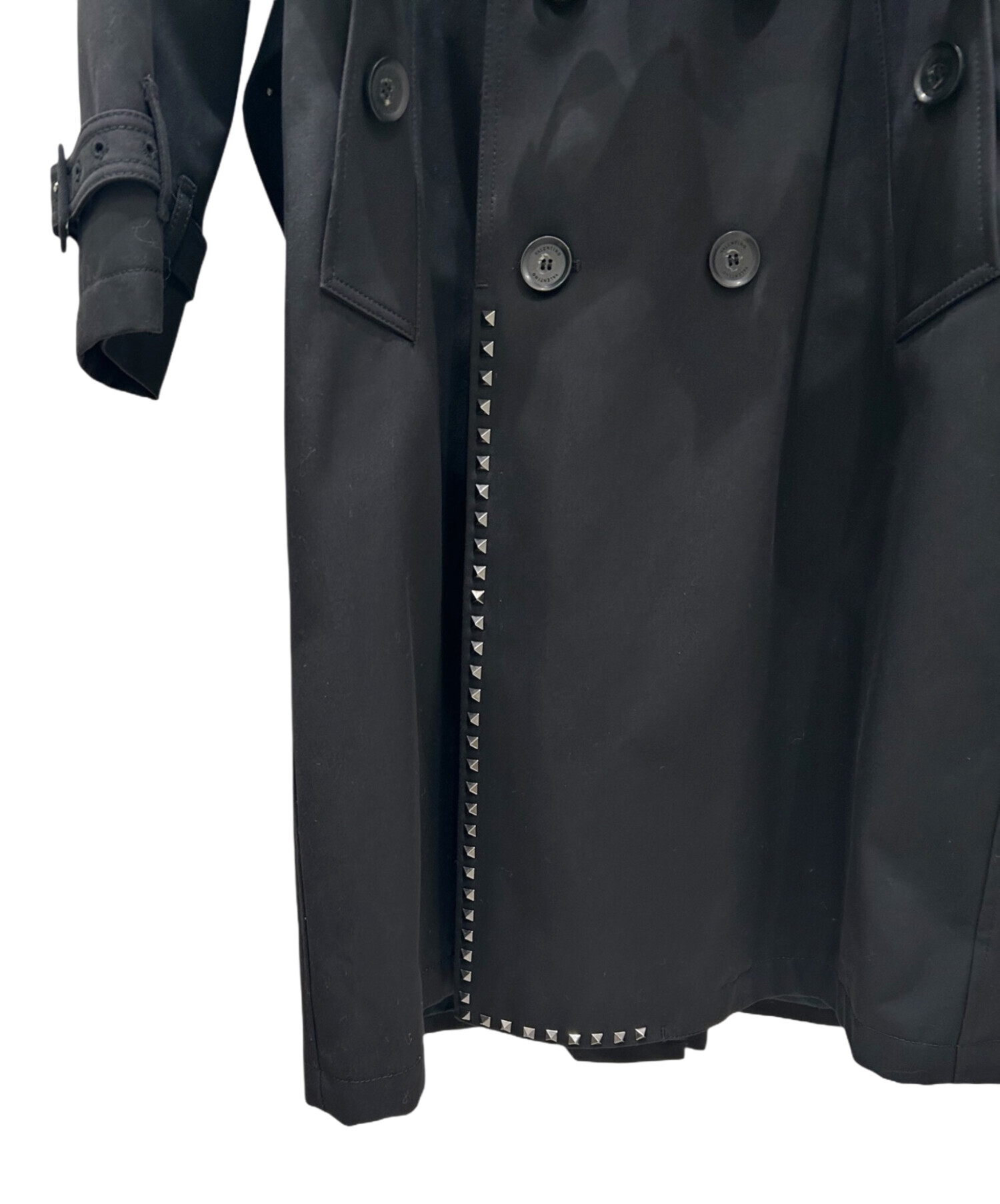 中古・古着通販】VALENTINO (ヴァレンティノ) トレンチコート ブラック