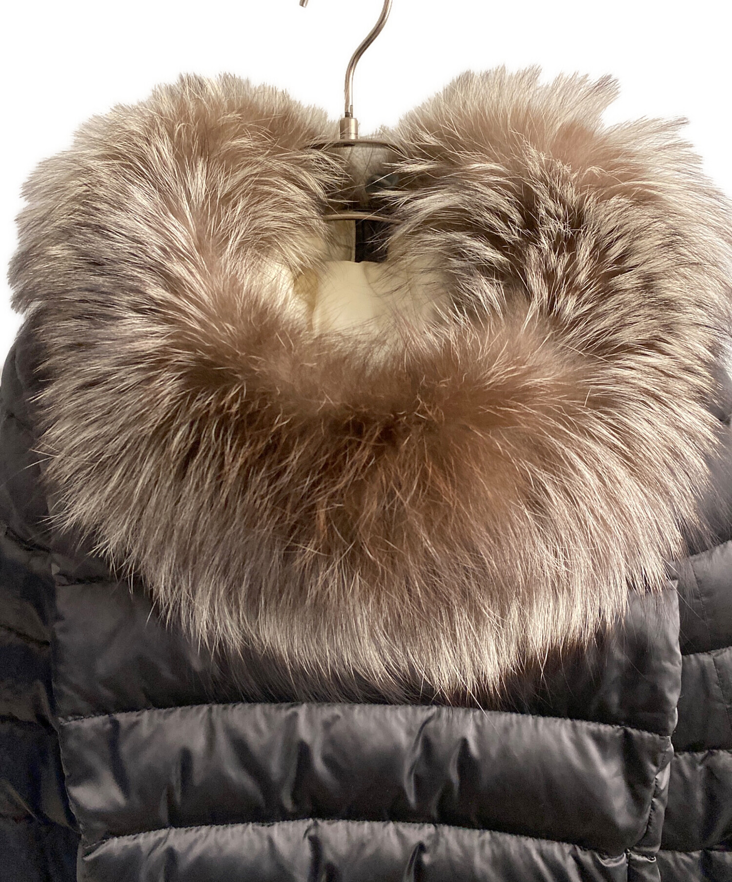 中古・古着通販】PRADA (プラダ) ファーダウンジャケット グレー