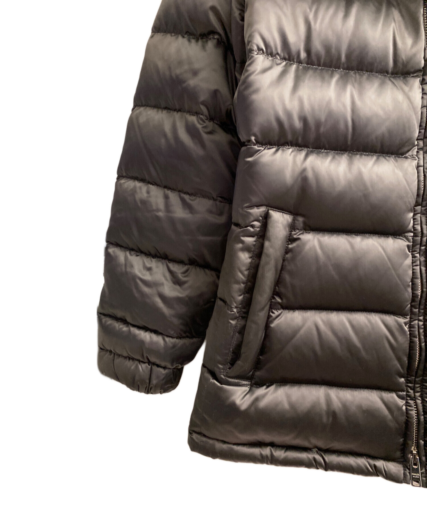 中古・古着通販】PRADA (プラダ) ファーダウンジャケット グレー