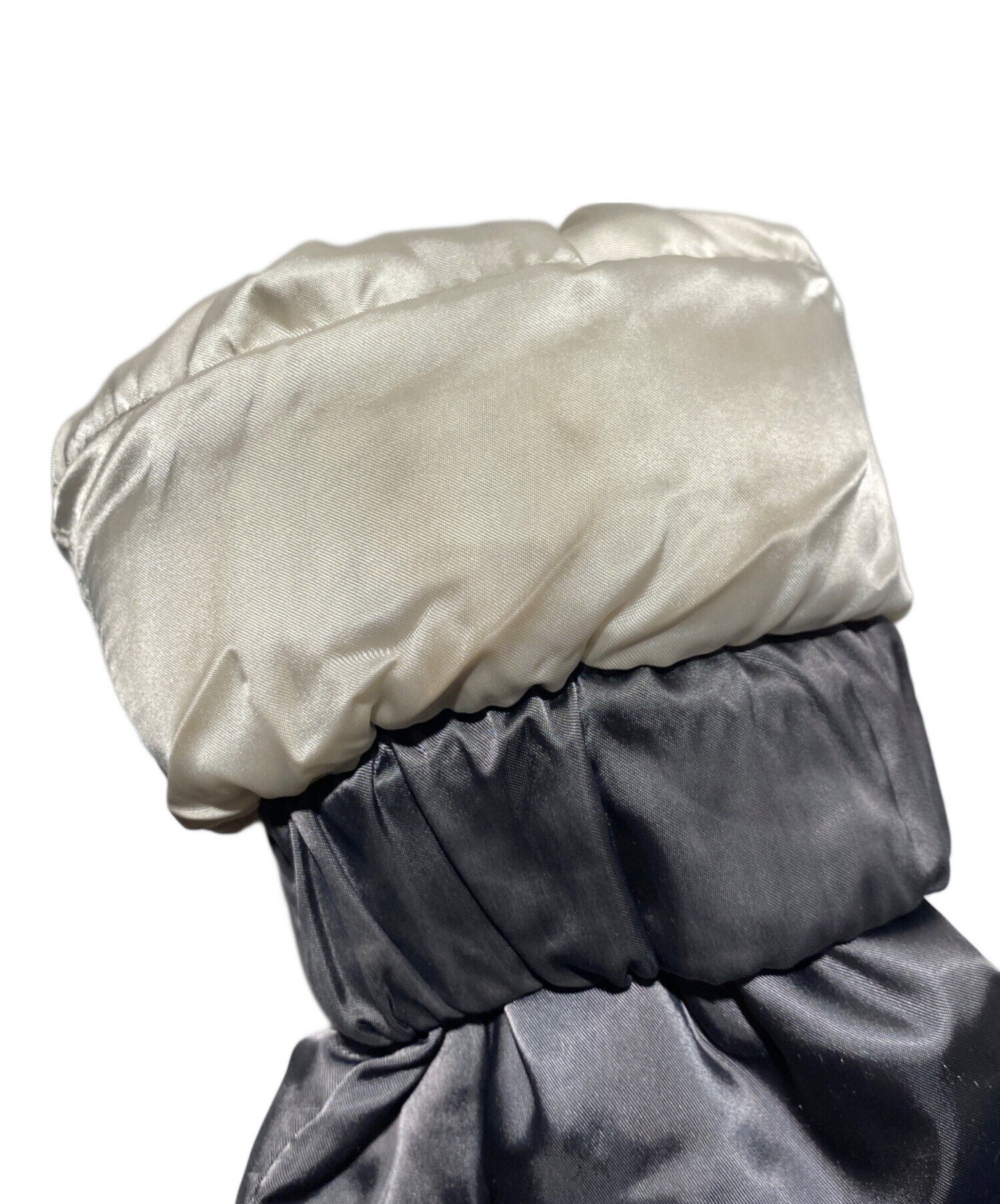 中古・古着通販】PRADA (プラダ) ファーダウンジャケット グレー