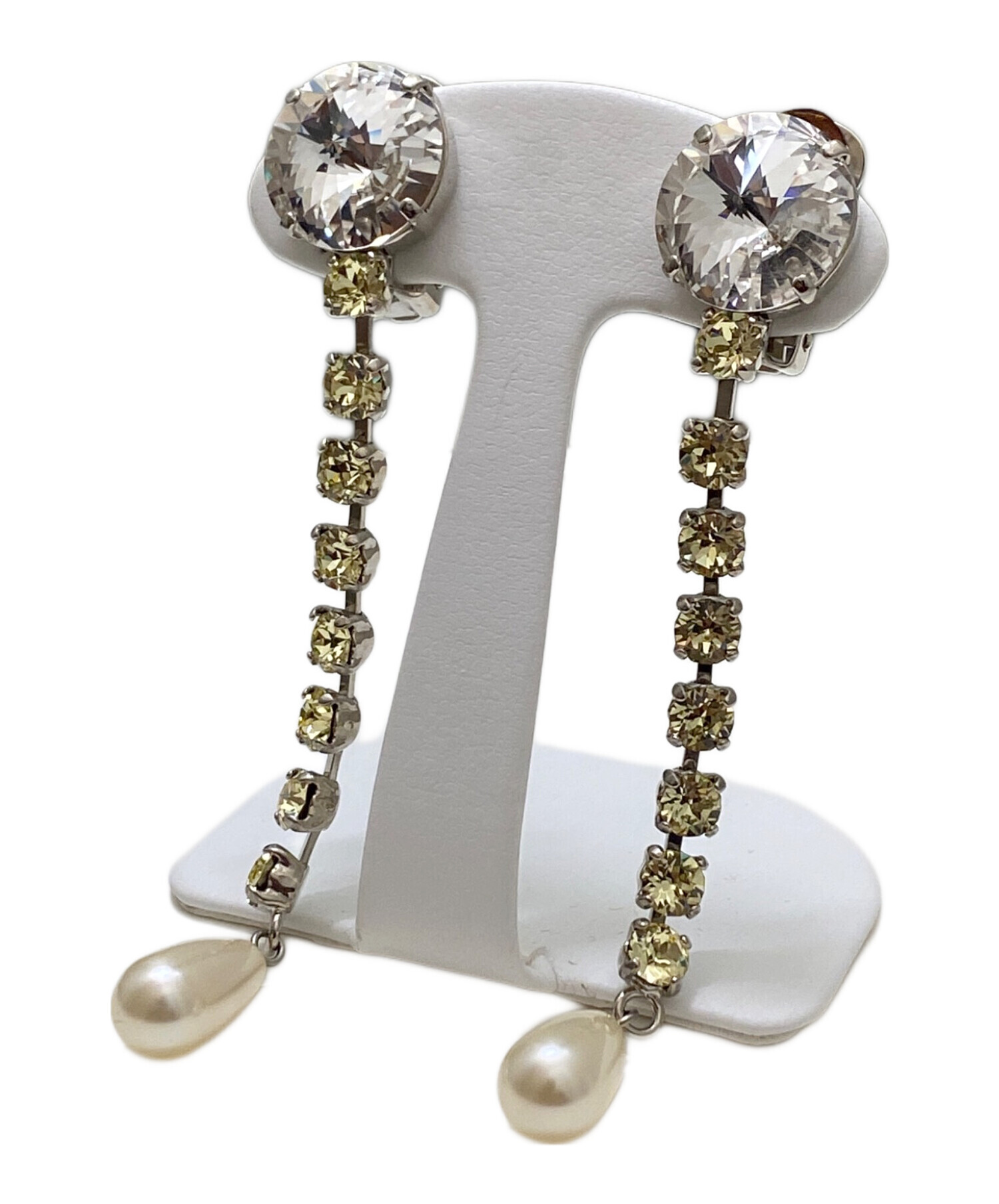 中古・古着通販】MIU MIU (ミュウミュウ) クリスタルイヤリング