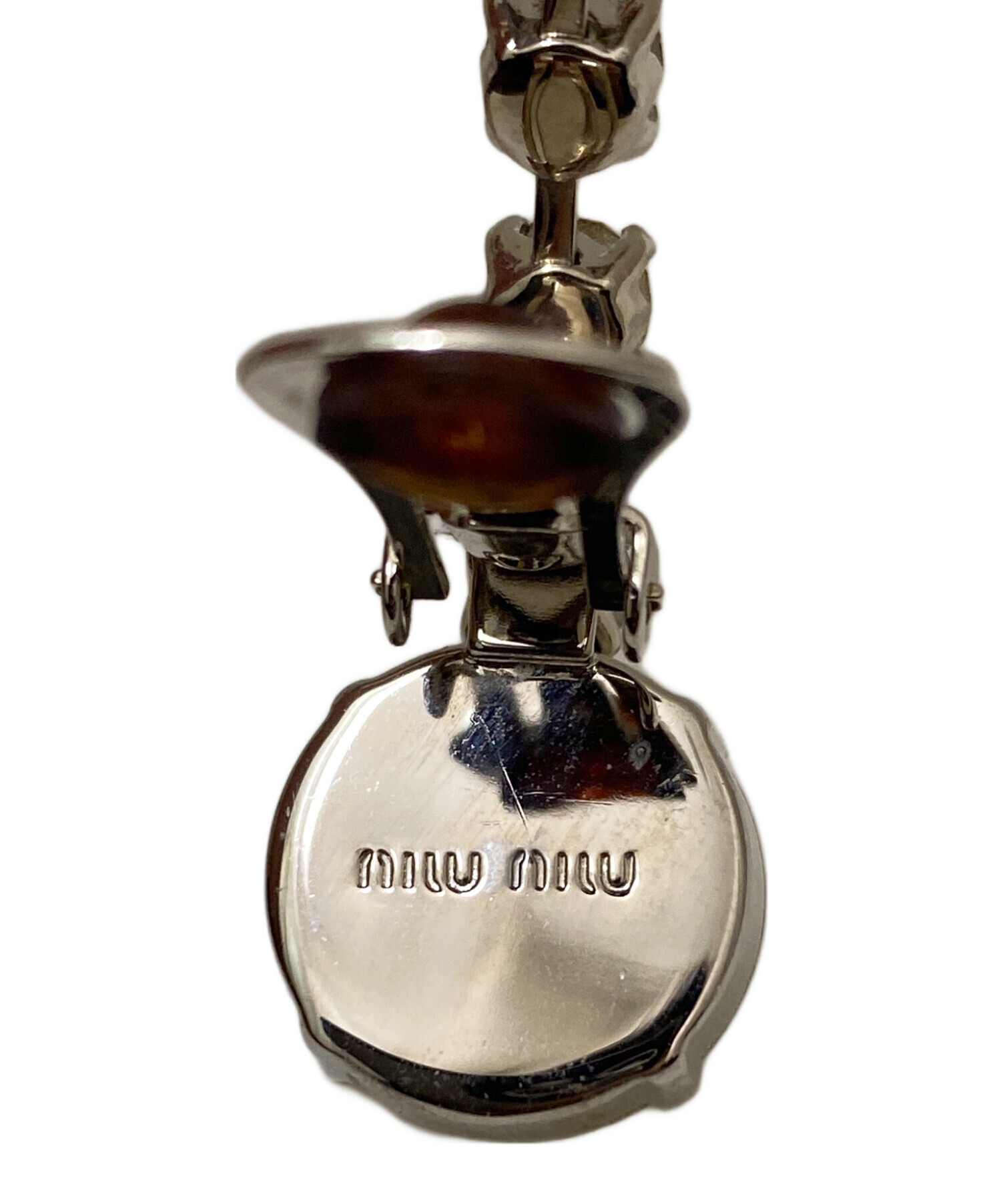 中古・古着通販】MIU MIU (ミュウミュウ) クリスタルイヤリング