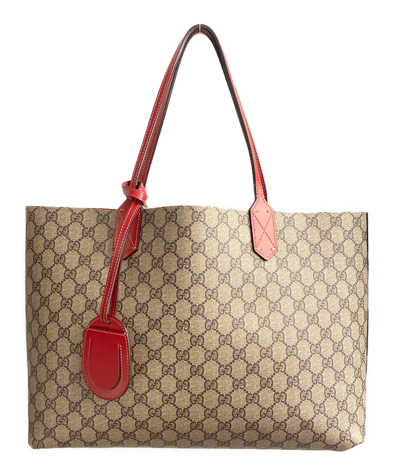 中古・古着通販】GUCCI (グッチ) リバーシブルトートバッグ ブラウン