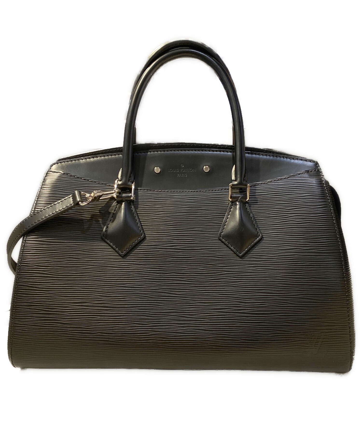 LOUIS VUITTON ブラック ハンドバッグ２ウェイ 中古・古着通販】LOUIS VUITTON (ルイ ヴィトン) 2WAYバッグ ブラック