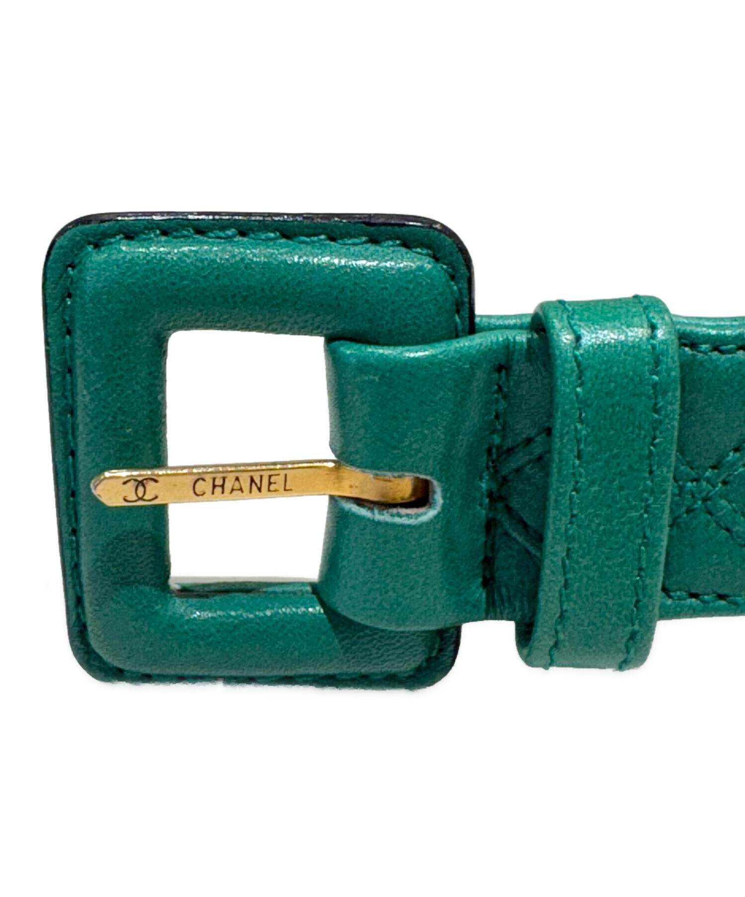 9EM106 CHANEL シャネル レザー チェーンベルト ヴィンテージ 中古・古着通販】CHANEL (シャネル) ヴィンテージチェーンベルト