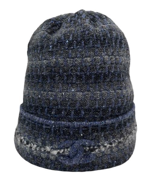 CHANEL カシミヤニット帽　新品未使用品　ぽーぽー‼️ 中古・古着通販】CHANEL (シャネル) カシミヤ混ココマークニット帽