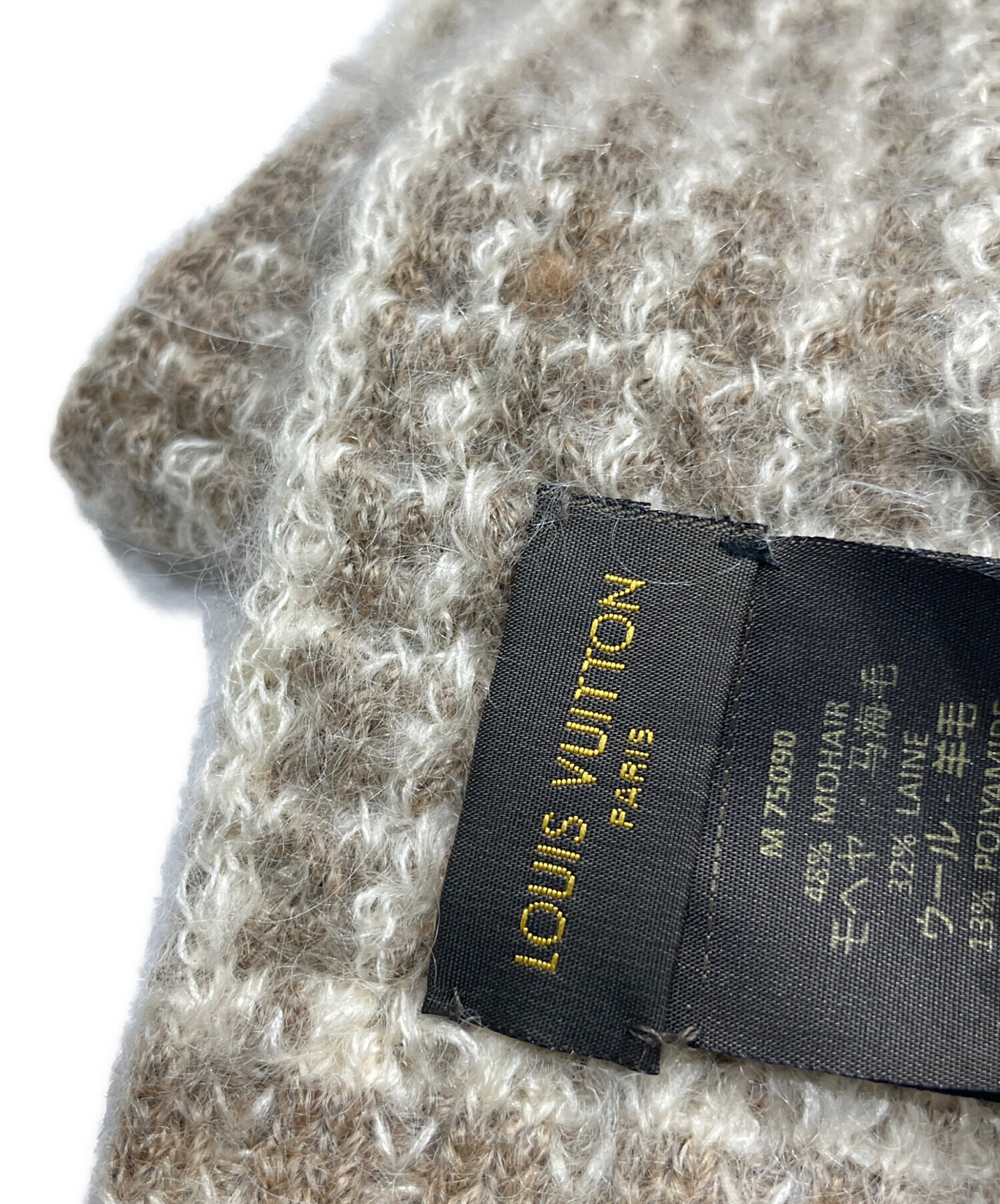 LOUIS VUITTON(ルイ・ヴィトン) エシャルプ・エルナ マフラー ショール ファッション小物 アパレル ファー モヘヤ ウール ナイロン シルク ベージュ オフホワイトアイボリー グレージュ M75090 レディース 40802171851【中古】【アラモード】 中古・古着通販】LOUIS VUITTON (ルイ ヴィトン) マフラーエシャルプ