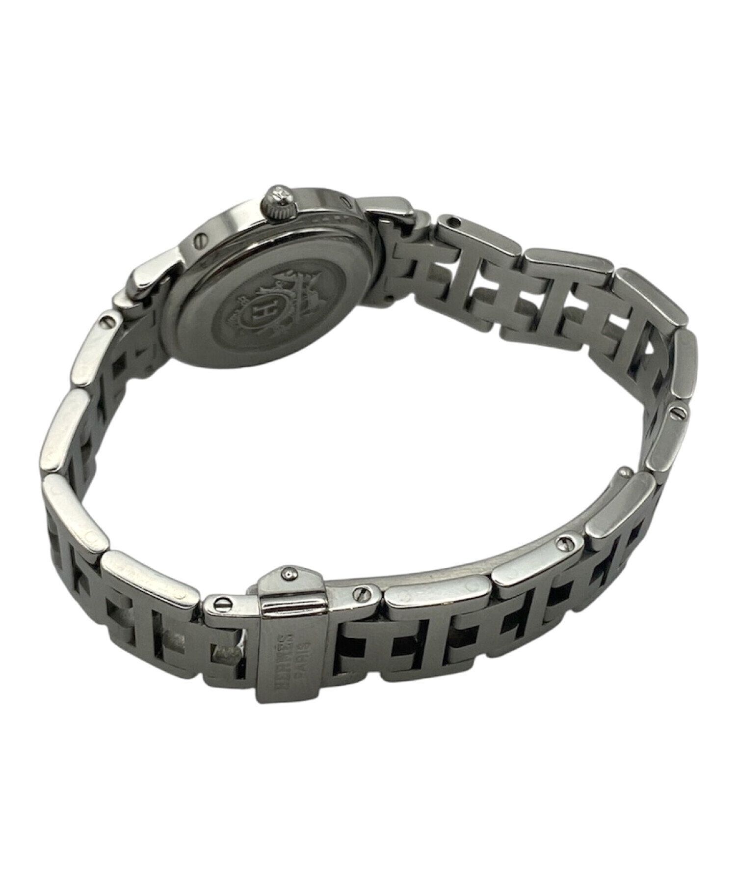 中古・古着通販】HERMES (エルメス) クリッパー ブラック 黒文字盤