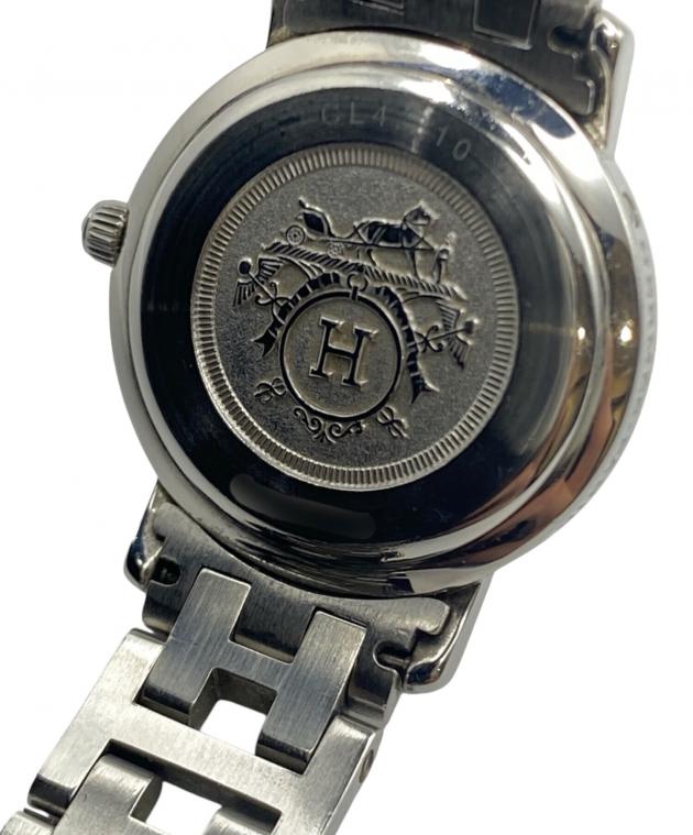 中古・古着通販】HERMES (エルメス) クリッパー ブラック 黒文字盤