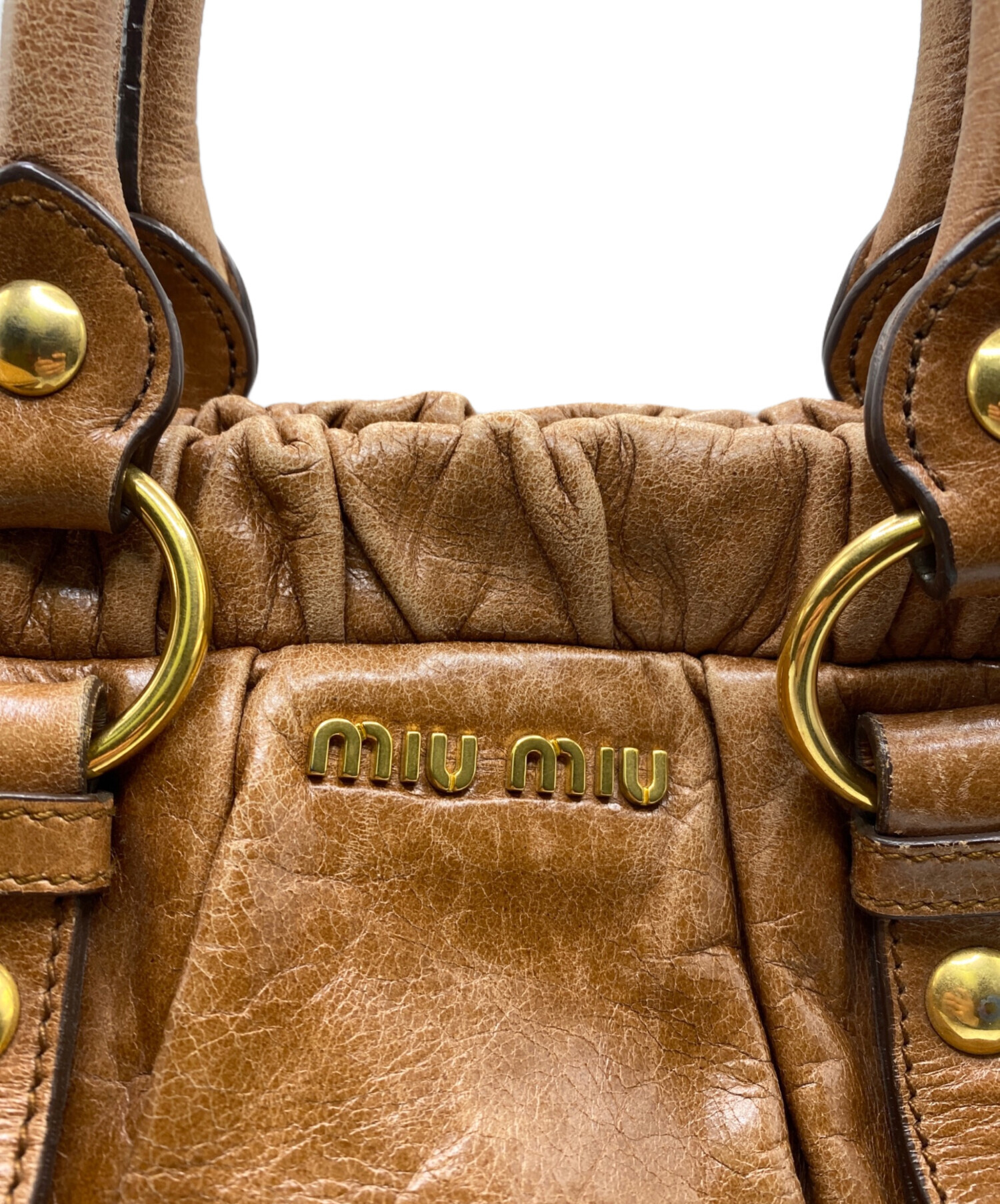 中古・古着通販】MIU MIU (ミュウミュウ) VITELLO LUX 2WAYバッグ