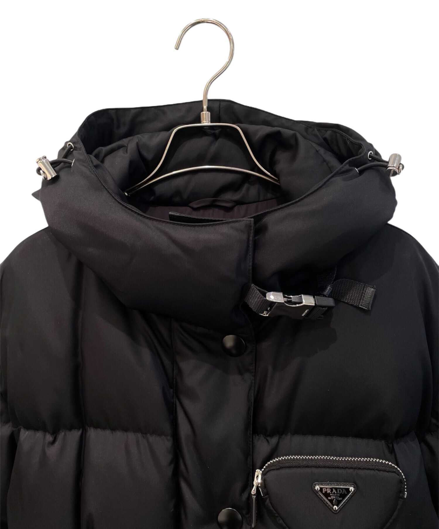 中古・古着通販】PRADA (プラダ) ダウンコート ブラック サイズ:44 