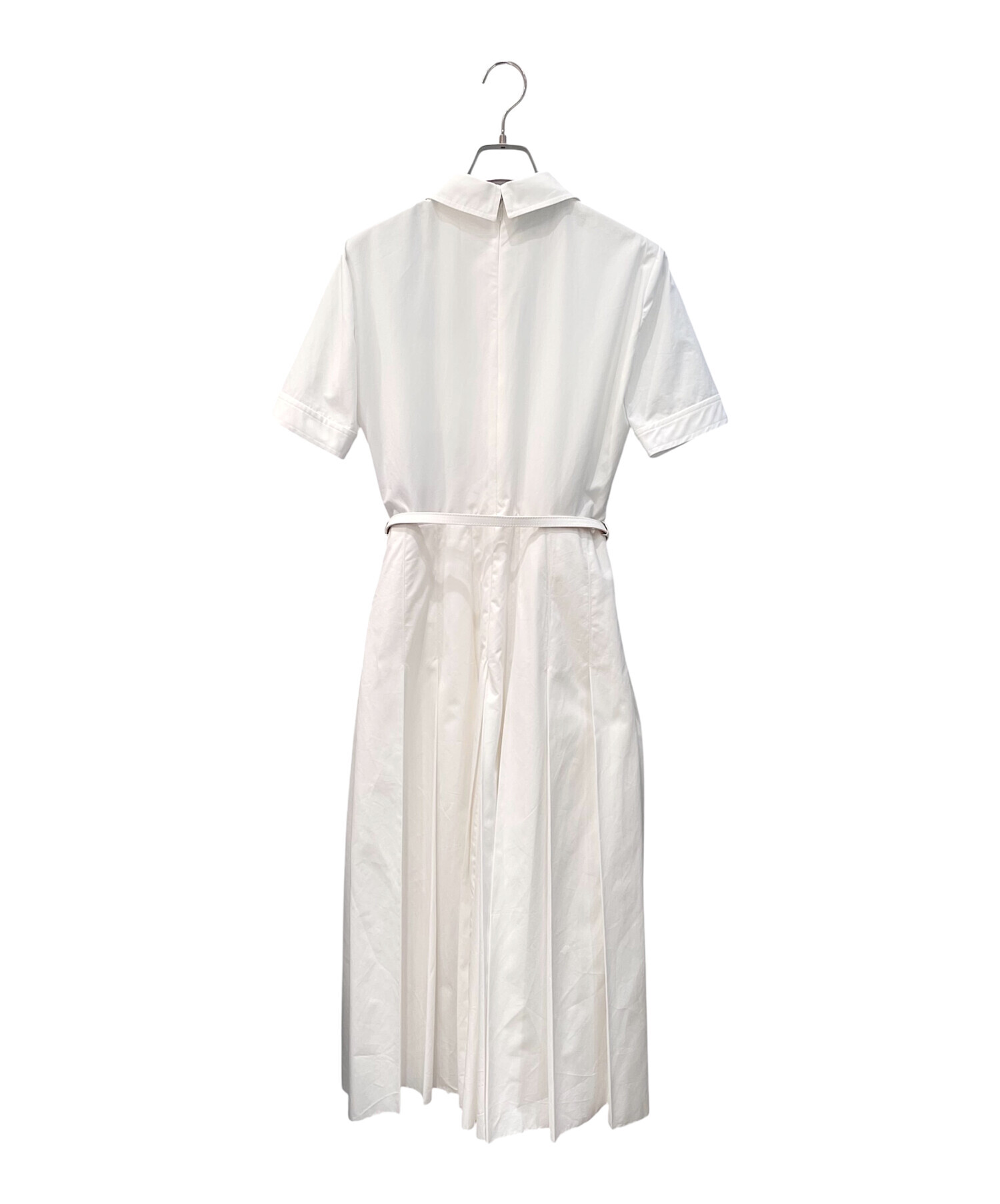 中古・古着通販】GUCCI (グッチ) ベルト付コットンワンピース ホワイト
